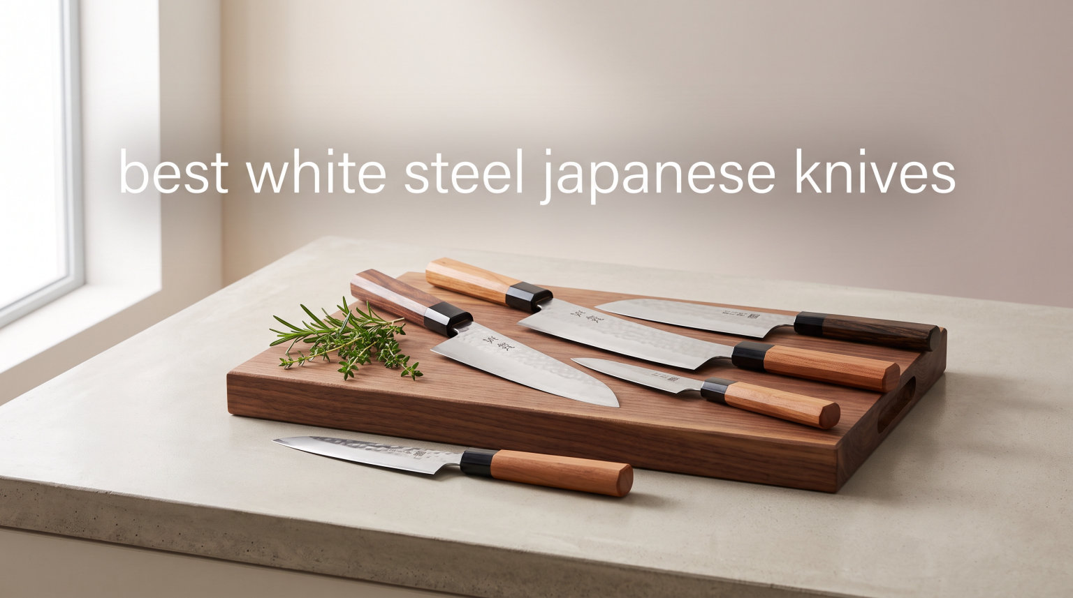 best white steel japanese knives