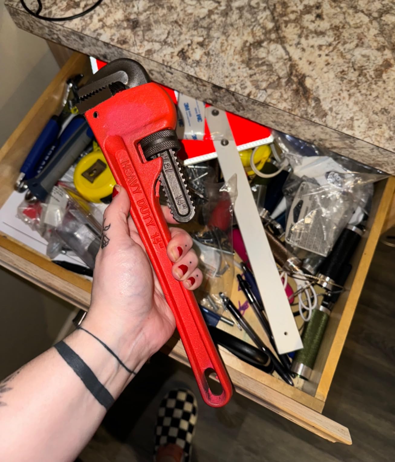Performance Tool W1133-18B 18 in. Red Drop-Forged Steel Pipe Wrench customer photo 2