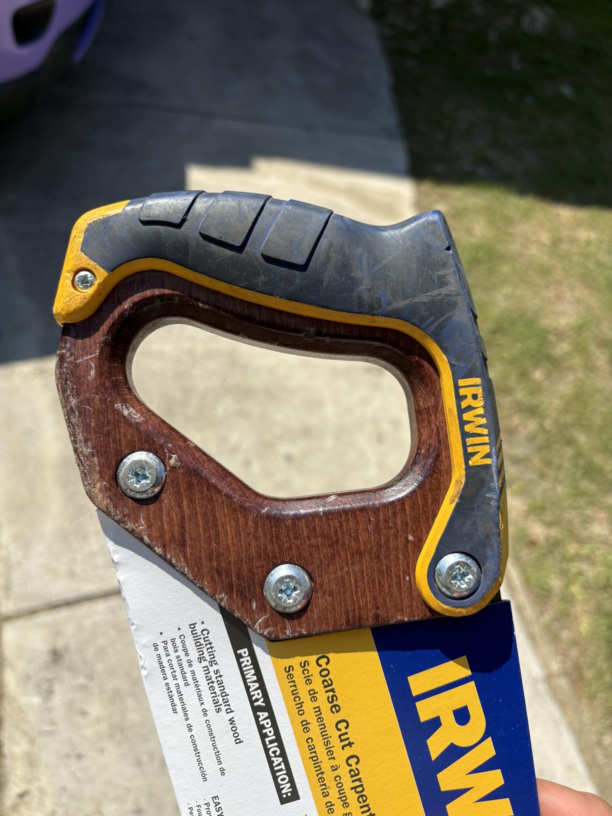 IRWIN Hand Saw, Coarse Cut, ProTouch Handle, 15-Inch (2011201) customer photo 1