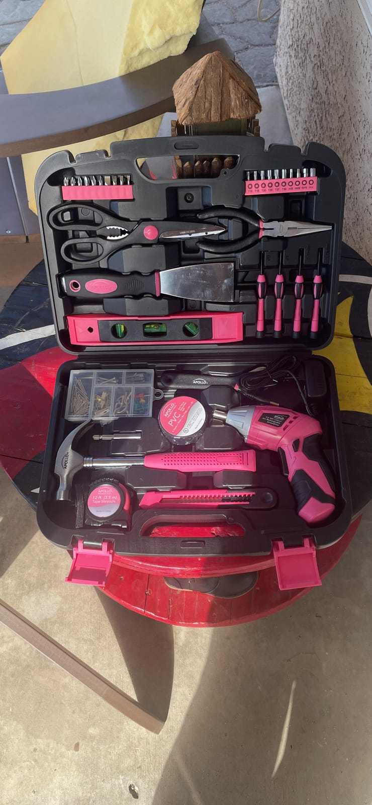 Apollo Tools 135 Piece Household Tool Set, Pink DT0773N1 customer photo 1