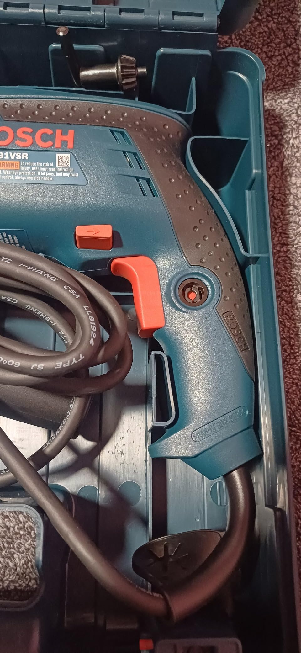 BOSCH 7.0 Amp 1191VSRK Hammer Drill with 360-Degree Auxiliary Handle customer photo 1