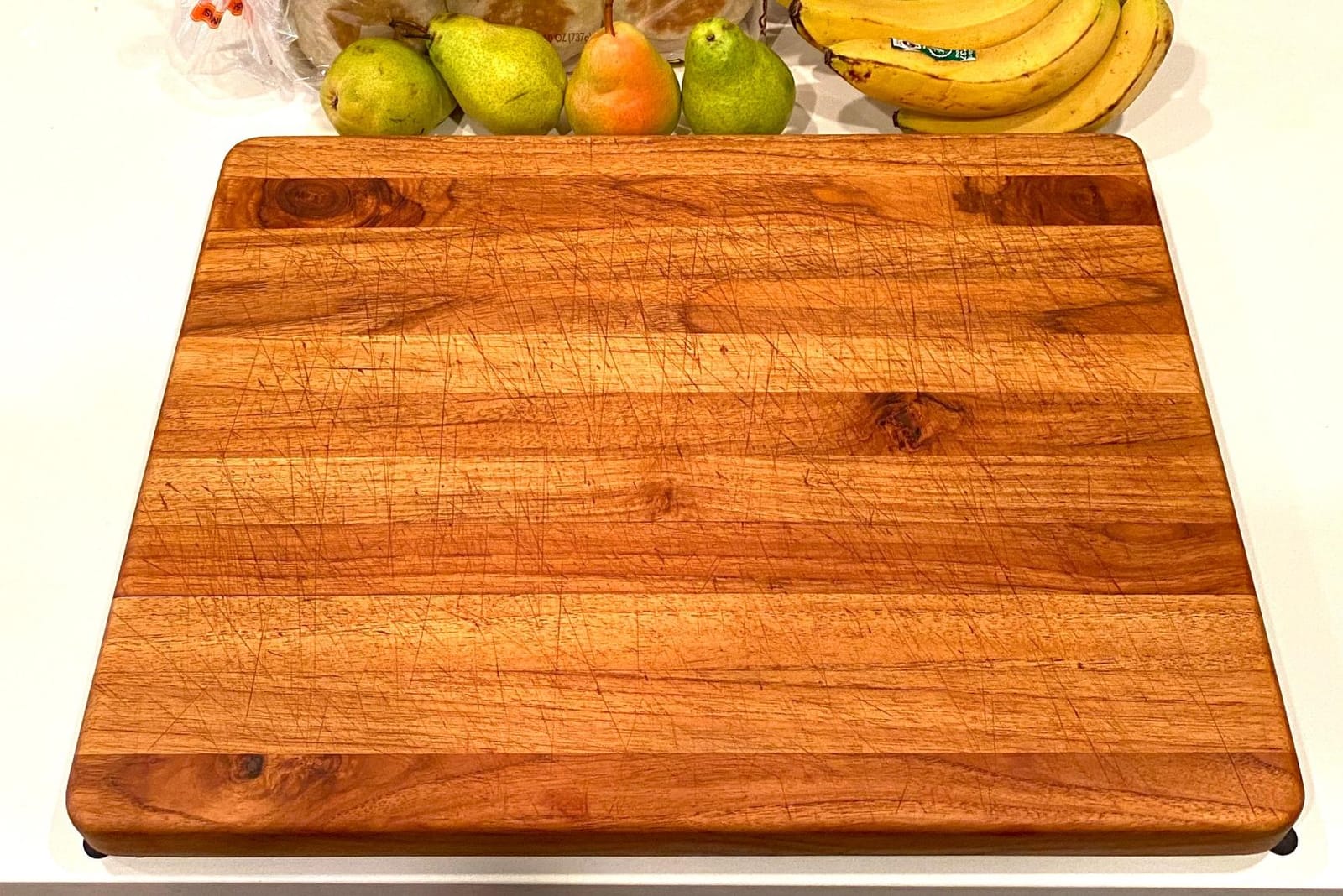 Teakhaus Cutting Board - Extra Large (XL) Teak Wood Cutting Board 24”L x 18”W x 1.5” Thick - Sustainably Harvested and FSC Certified - Knife Friendly with Natural Oil Finish customer photo 2