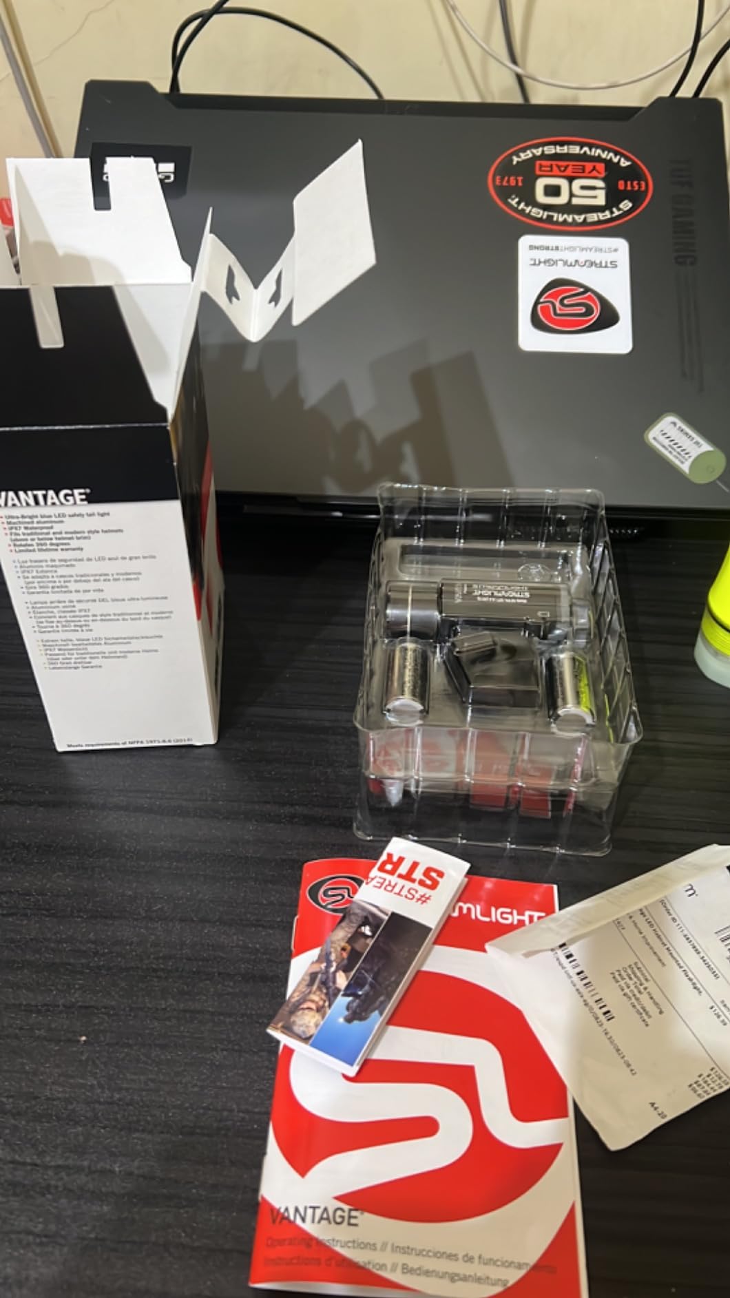 Streamlight 69140 Vantage Hands-Free Helmet 140-Lumen Flashlight, Black customer photo 1