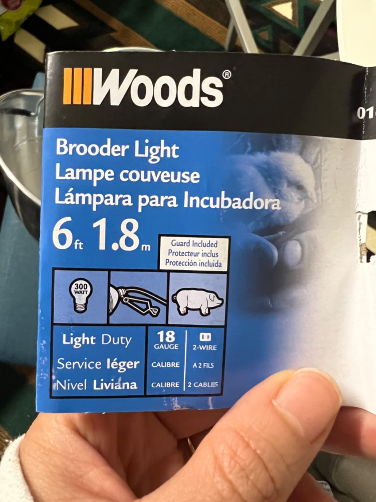 Woods Clamp Lamp with 10 Inch Reflector and Bulb Guard (300 Watt Bulb, 6 Foot Cord) customer photo 1