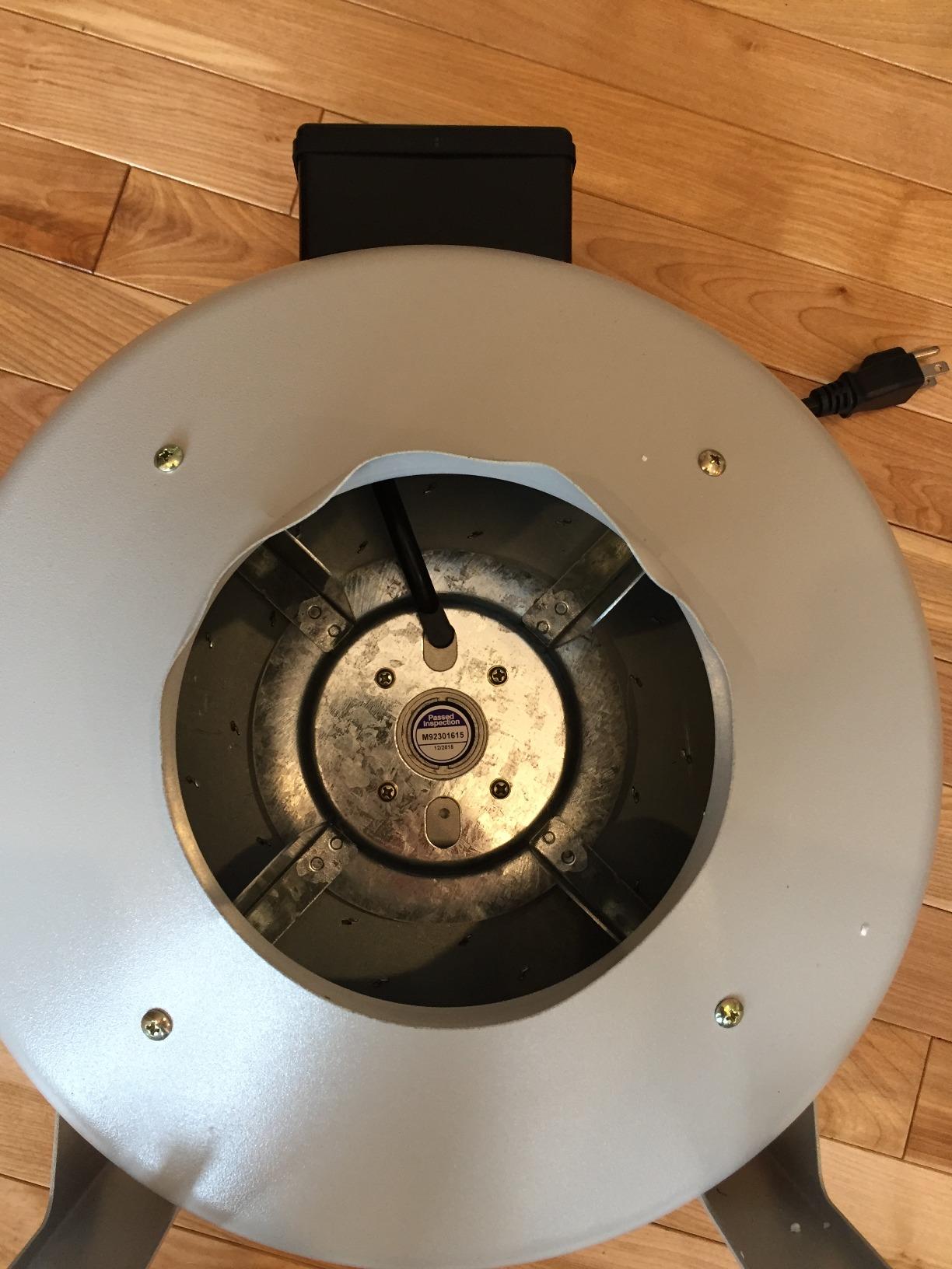 Tjernlund M-6 Metal Inline Duct Booster Fan for Ventilation, 6 in, 460 CFM customer photo 1