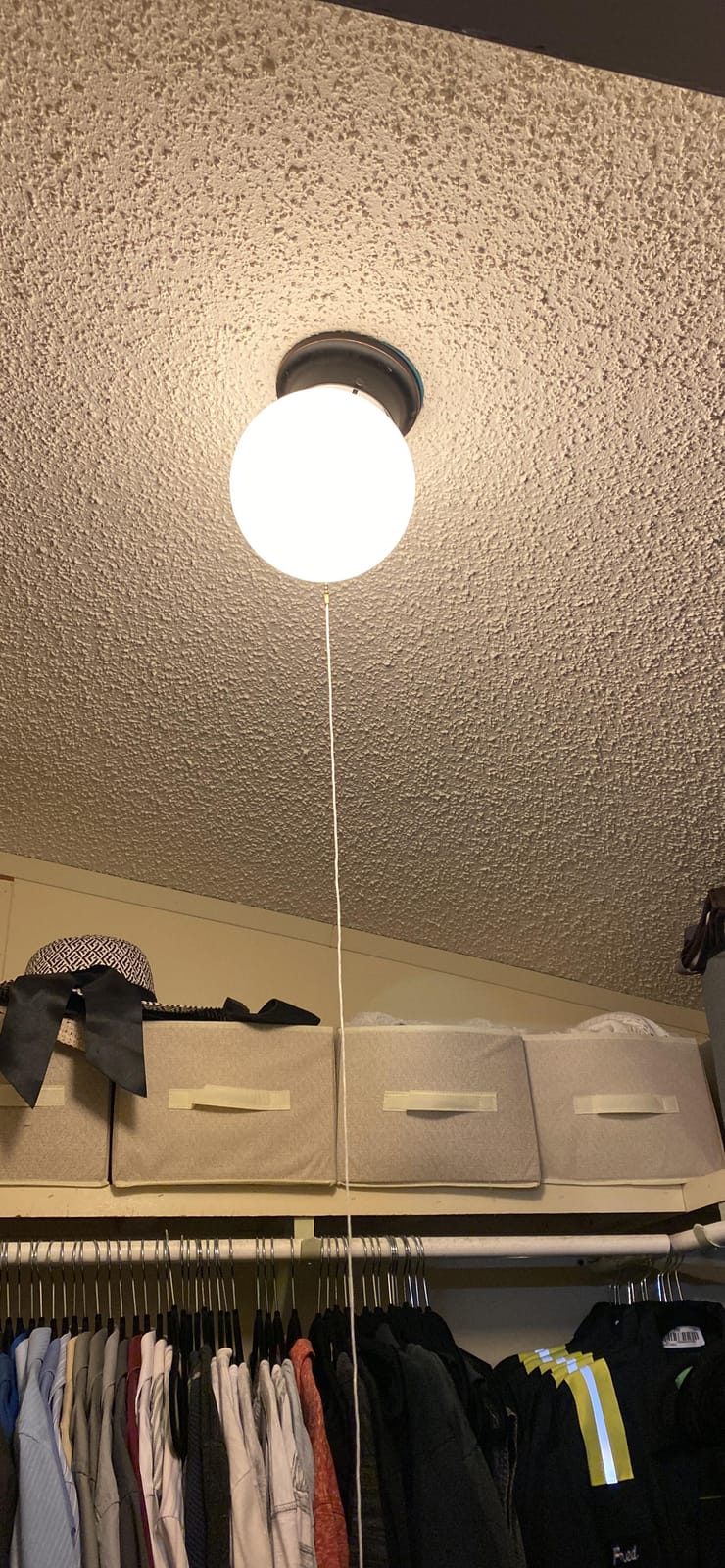 Design House Millbridge Globe 6 Inch Diameter Indoor Ceiling Light Fixture with Pull Chain, for Bedroom, Hallway, Closet & Dining Room, Opal Glass, Oil Rubbed Bronze, 519264 customer photo 1
