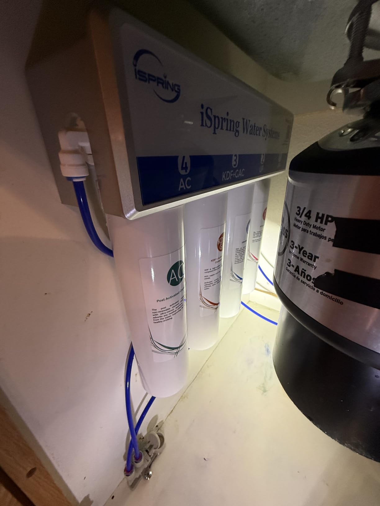 iSpring CU-A4 4-Stage Ultra Filtration Under Sink Water Filter System customer photo 1