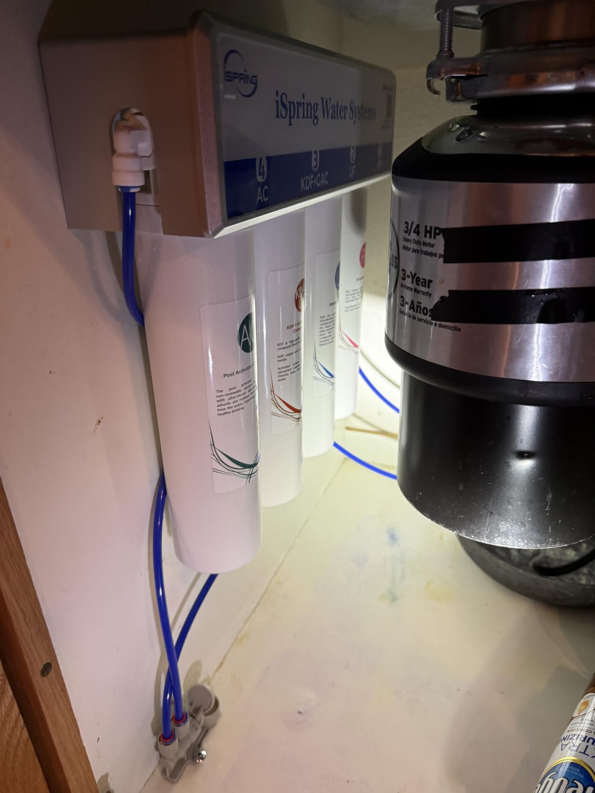 iSpring CU-A4 4-Stage Ultra Filtration Under Sink Water Filter System customer photo 2