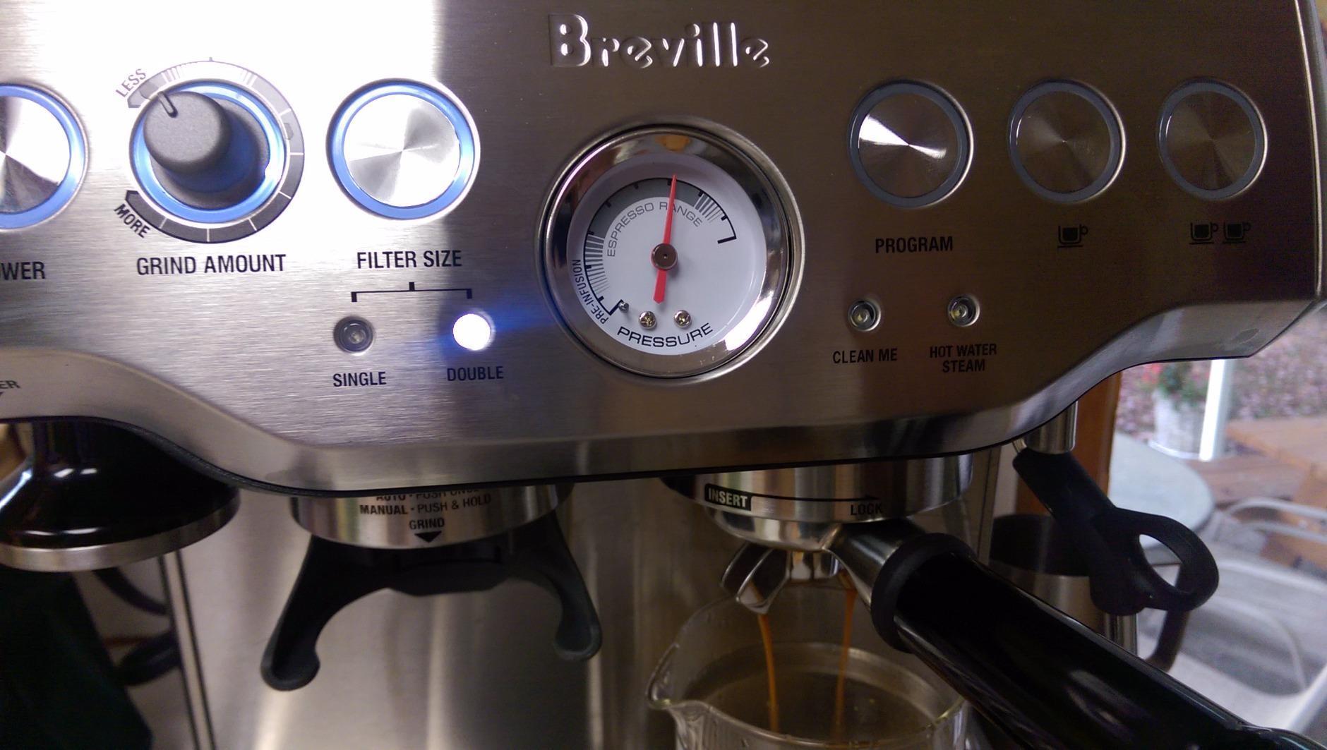 Breville BES870BSXL Barista Express Espresso Machine, Black Sesame customer photo 1
