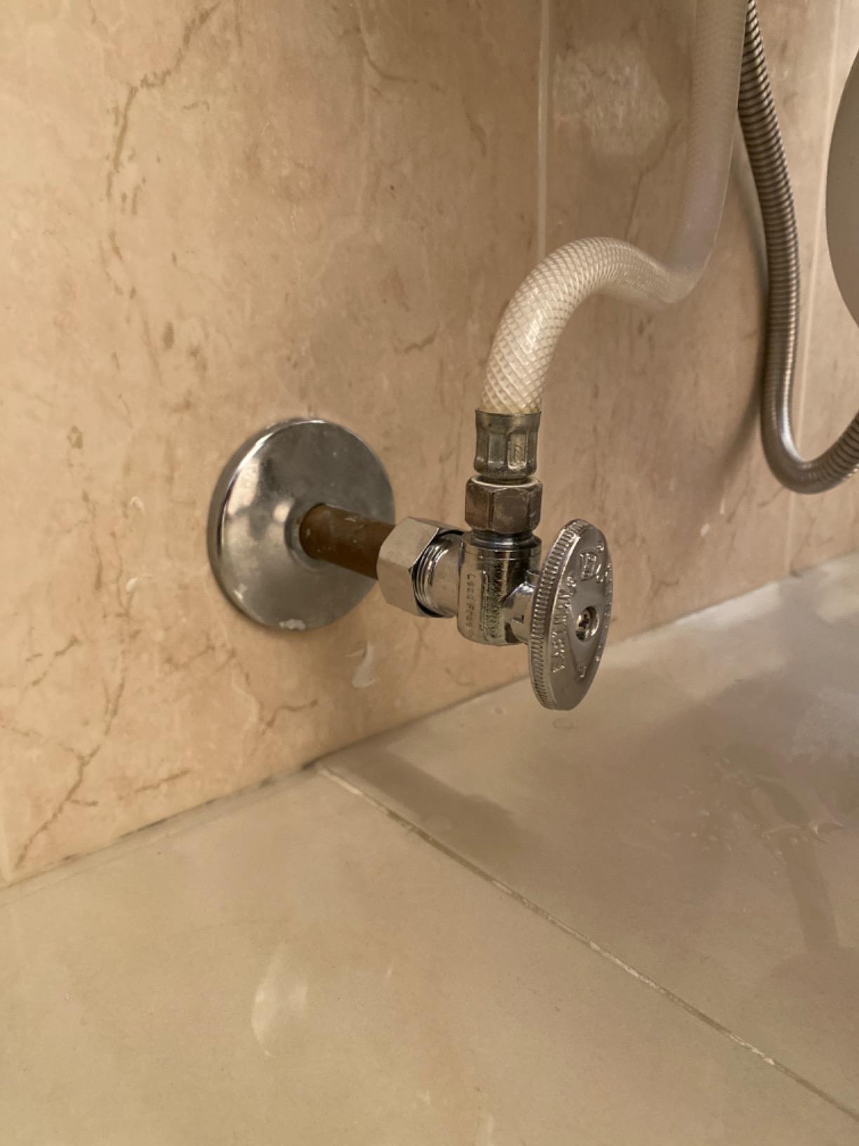 Eastman 3/8 Inch OD x 5/8 Inch OD (1/2 Inch Nom.) Quarter Turn Angle Stop Valve, Brass Plumbing Fitting, Chrome, 10738LF customer photo 2