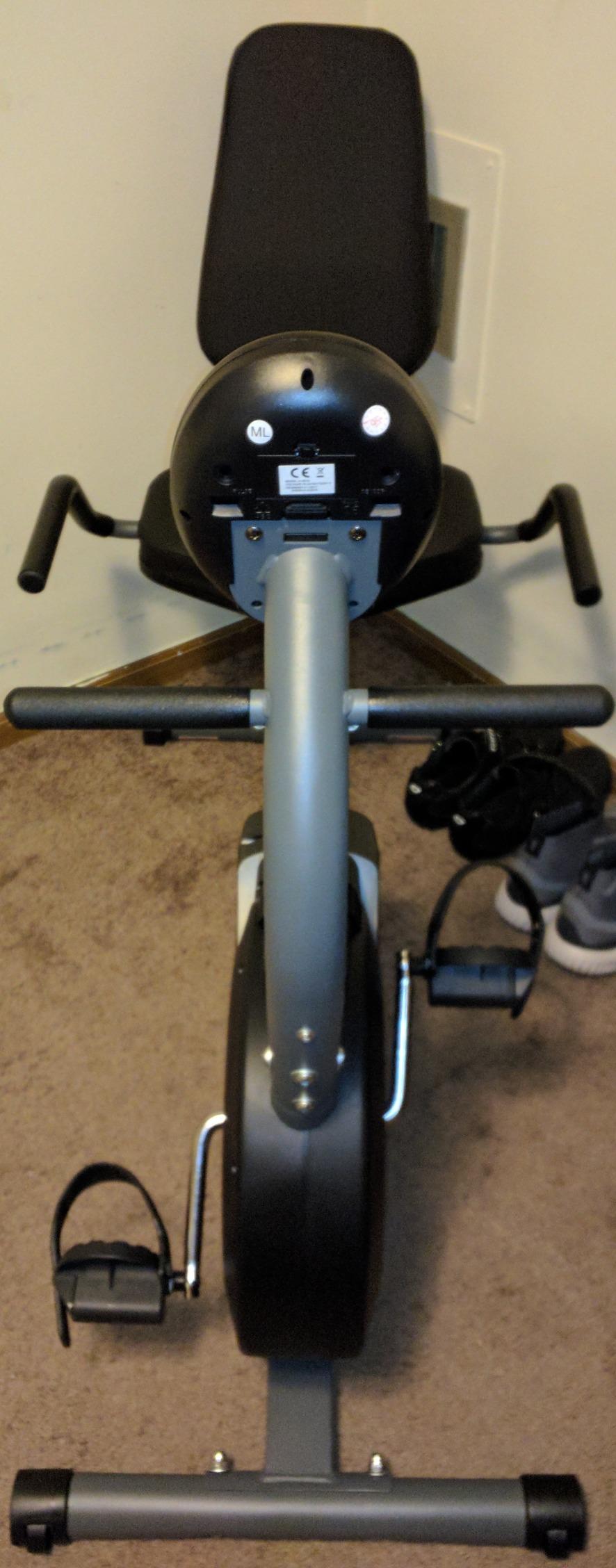 Marcy Magnetic Recumbent Bike with Adjustable Resistance and Transport Wheels NS-716R customer photo 2