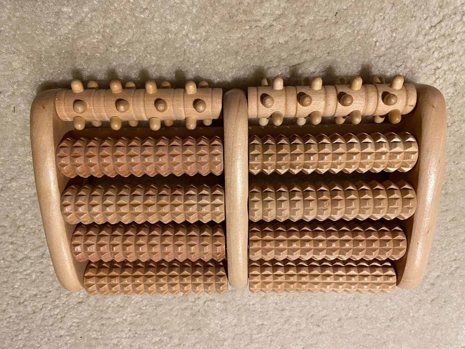 TheraFlow Foot Roller for Plantar Fasciitis Relief and Neuropathy Pain Relief for Feet - Wooden Foot Massager Roller Acupressure Tool with Reflexology Chart - Mom Gifts for Women and Men customer photo 1