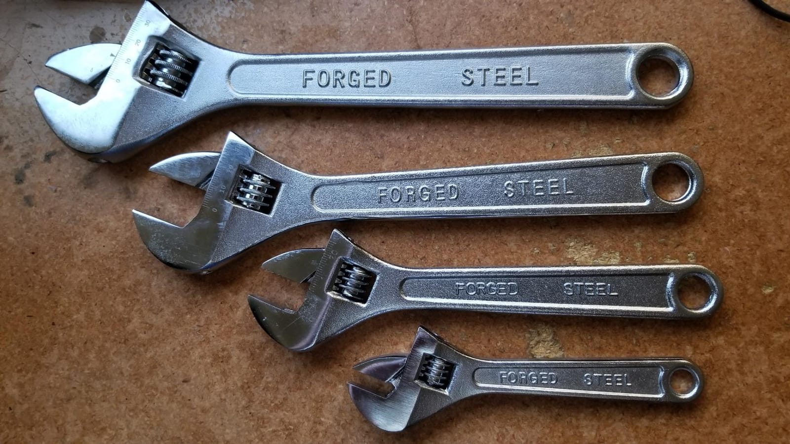 WORKPRO 4-Piece Adjustable Wrench Set, 6