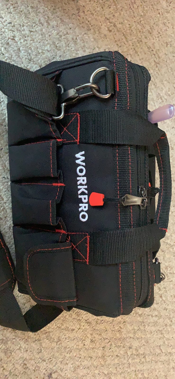 Workpro 12-inch Close Top Wide Mouth Storage Tool Bag, W081020A customer photo 2