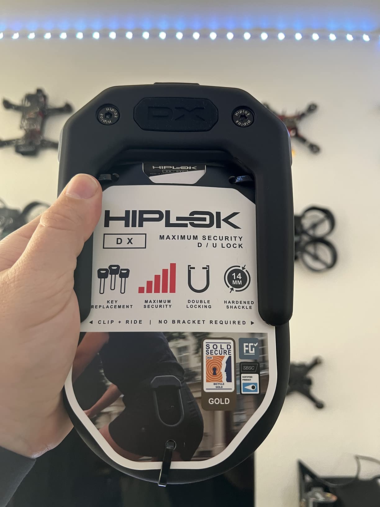 Hiplok DX: Maximum Security U Lock Bike Lock, E-Bike Lock customer photo 2