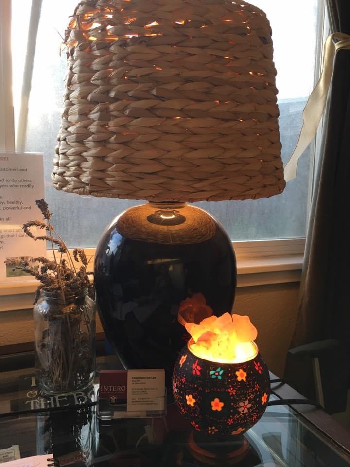Himalayan CrystalLitez Himalayan Salt Lamp with UL Listed Dimmer Cord, Original Salt Crystals in A Handcrafted Artisan Bowl, Aromatherapy Salt Lamp (Ethnic Tribal Sun) customer photo 2