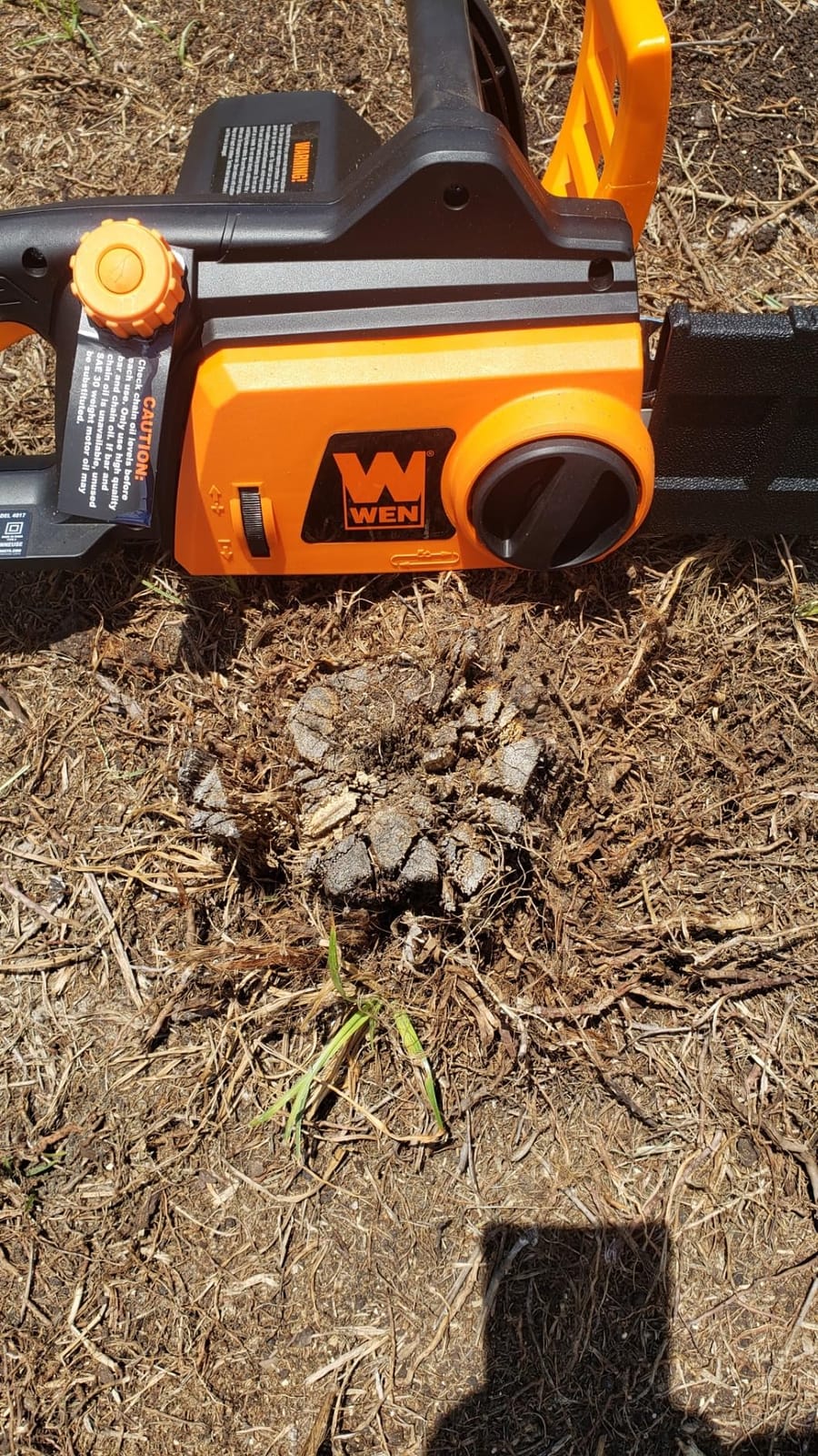 WEN CP1216 Electric Chainsaw, Corded, 12-Amp, 16-Inch customer photo 1