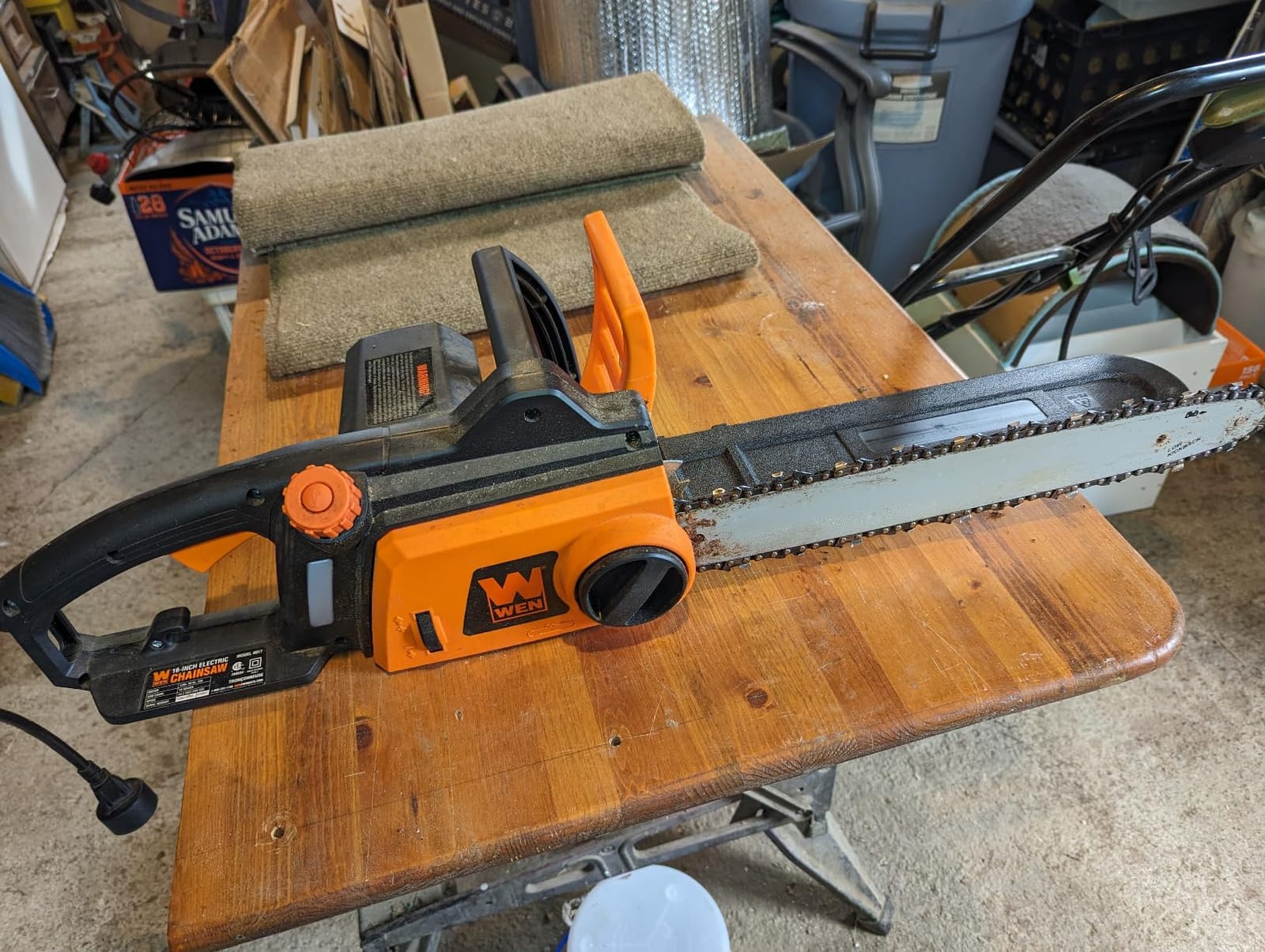 WEN CP1216 Electric Chainsaw, Corded, 12-Amp, 16-Inch customer photo 2