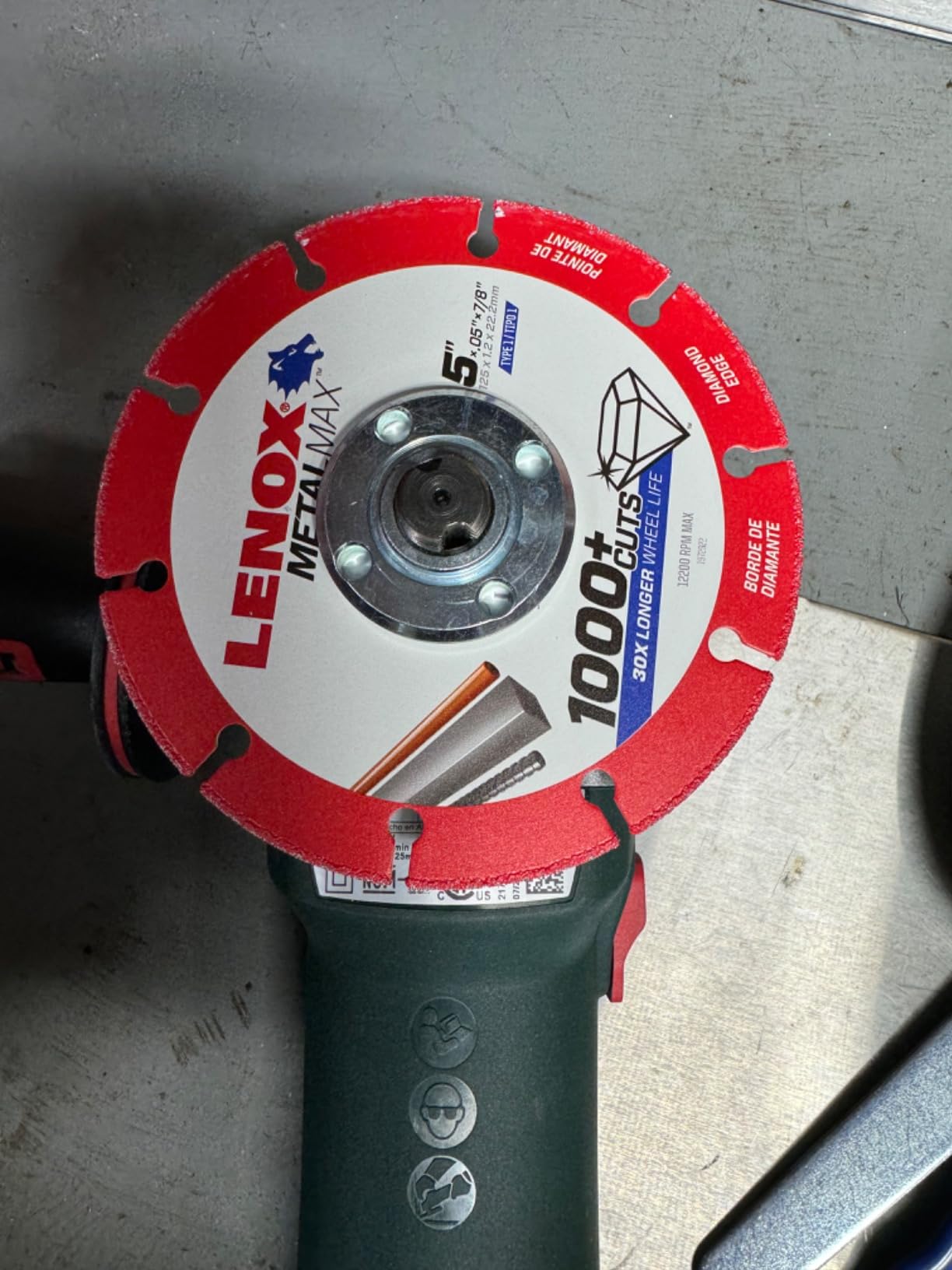 Lenox Metalmax 5 Inch Segmented Rim Diamond Cutting Wheel for Metal customer photo 2