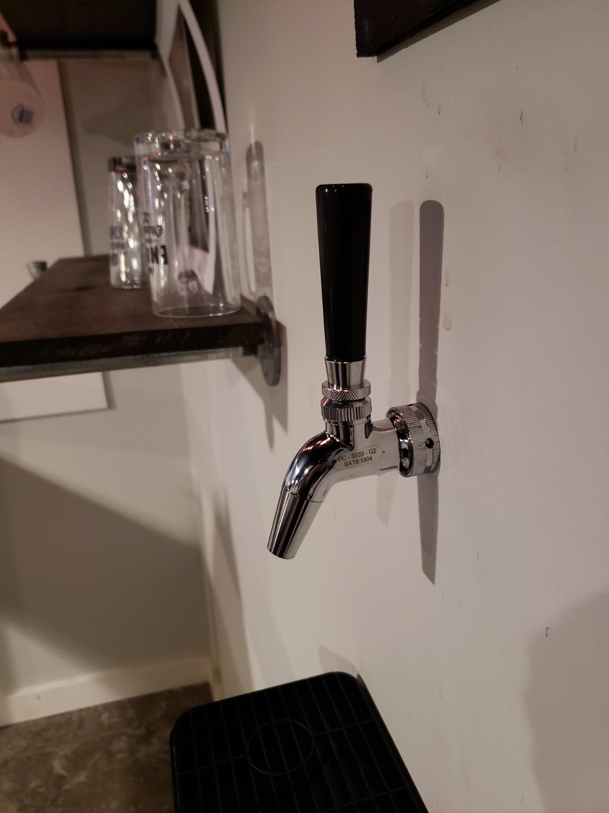 Intertap Forward Sealing Beer Faucet (Chrome Plated Brass), US Beer Industry Standard customer photo 2