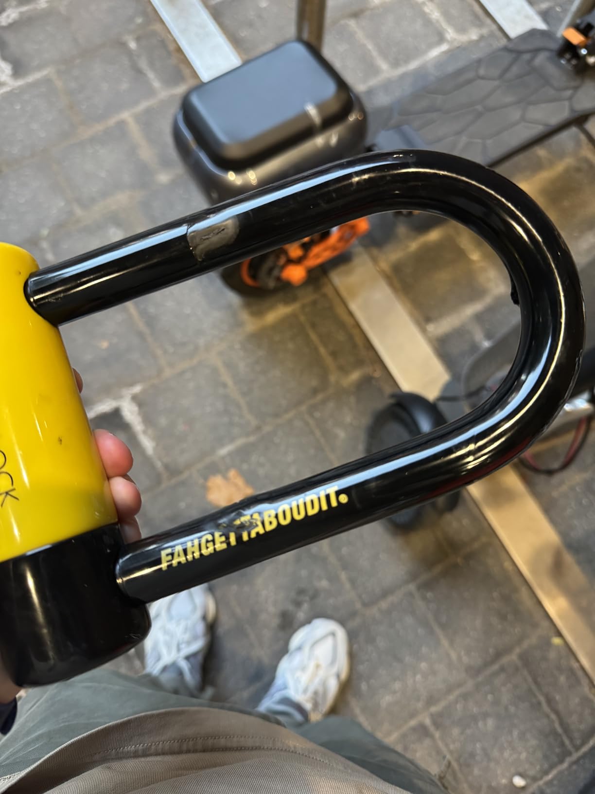 Kryptonite New York Fahgettaboutit Mini Bike U-Lock, 18mm Steel Shackle customer photo 1