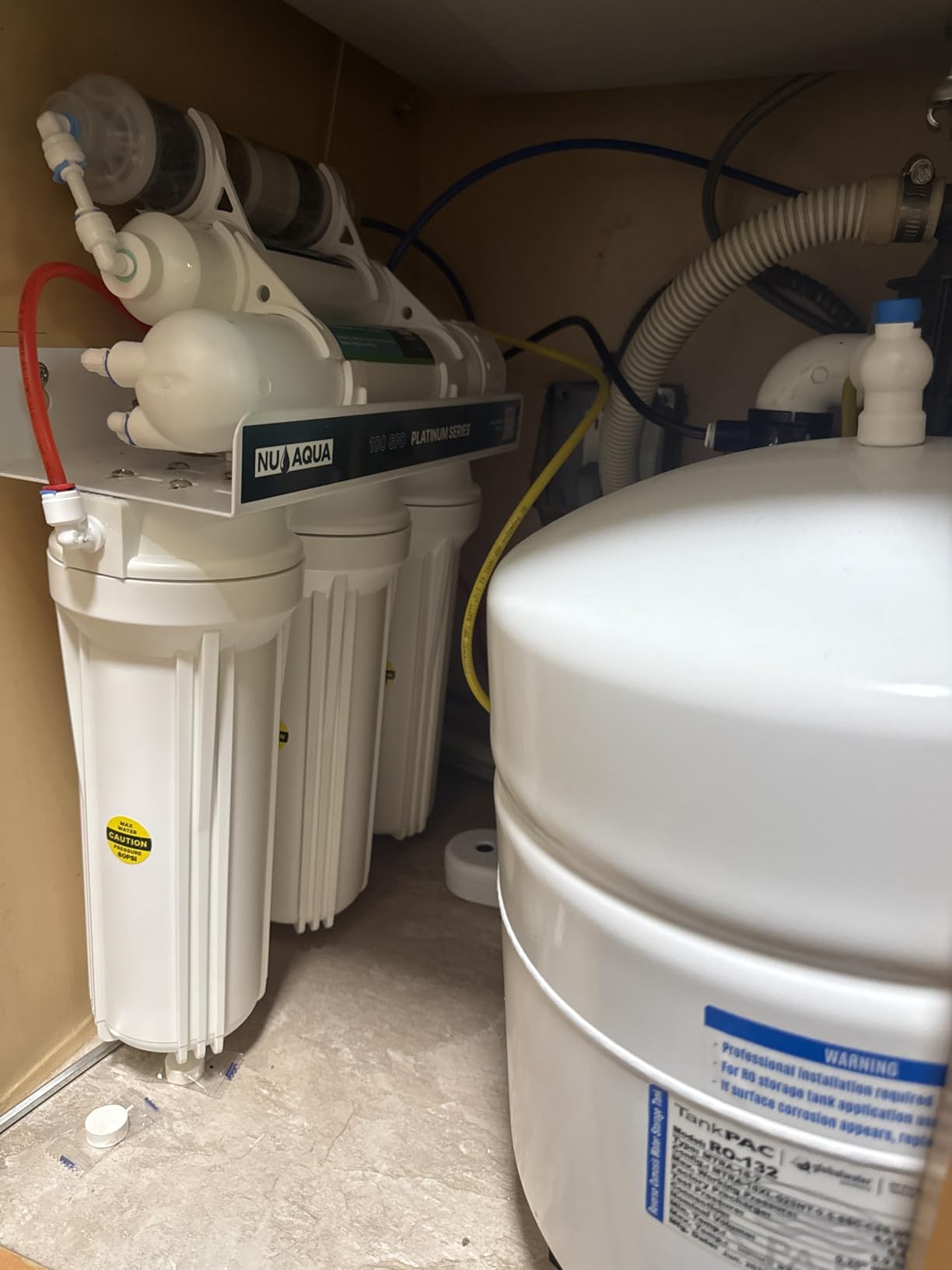 NU Aqua 7-Stage UV Alkaline Under Sink Reverse Osmosis Water Filter System customer photo 1