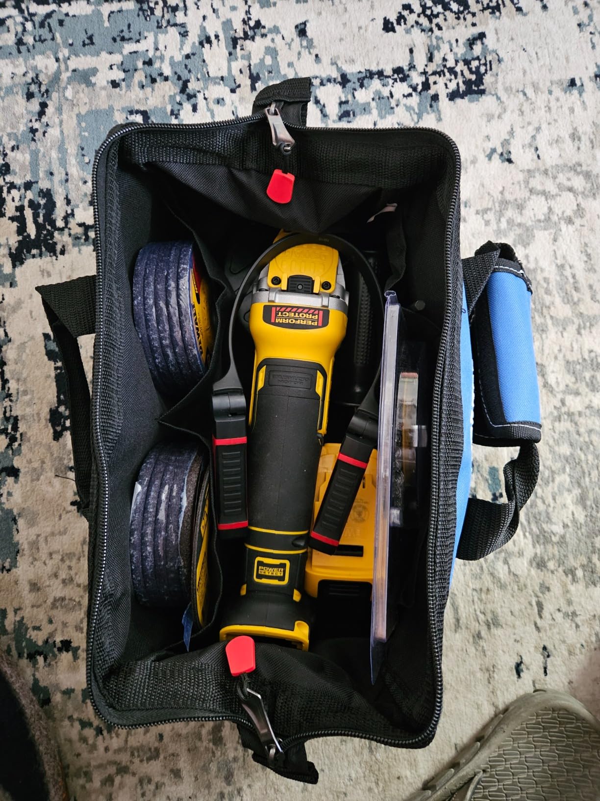 WORKPRO 13-inch Tool Bag, Wide Mouth Tool Tote with Inside Pockets customer photo 2