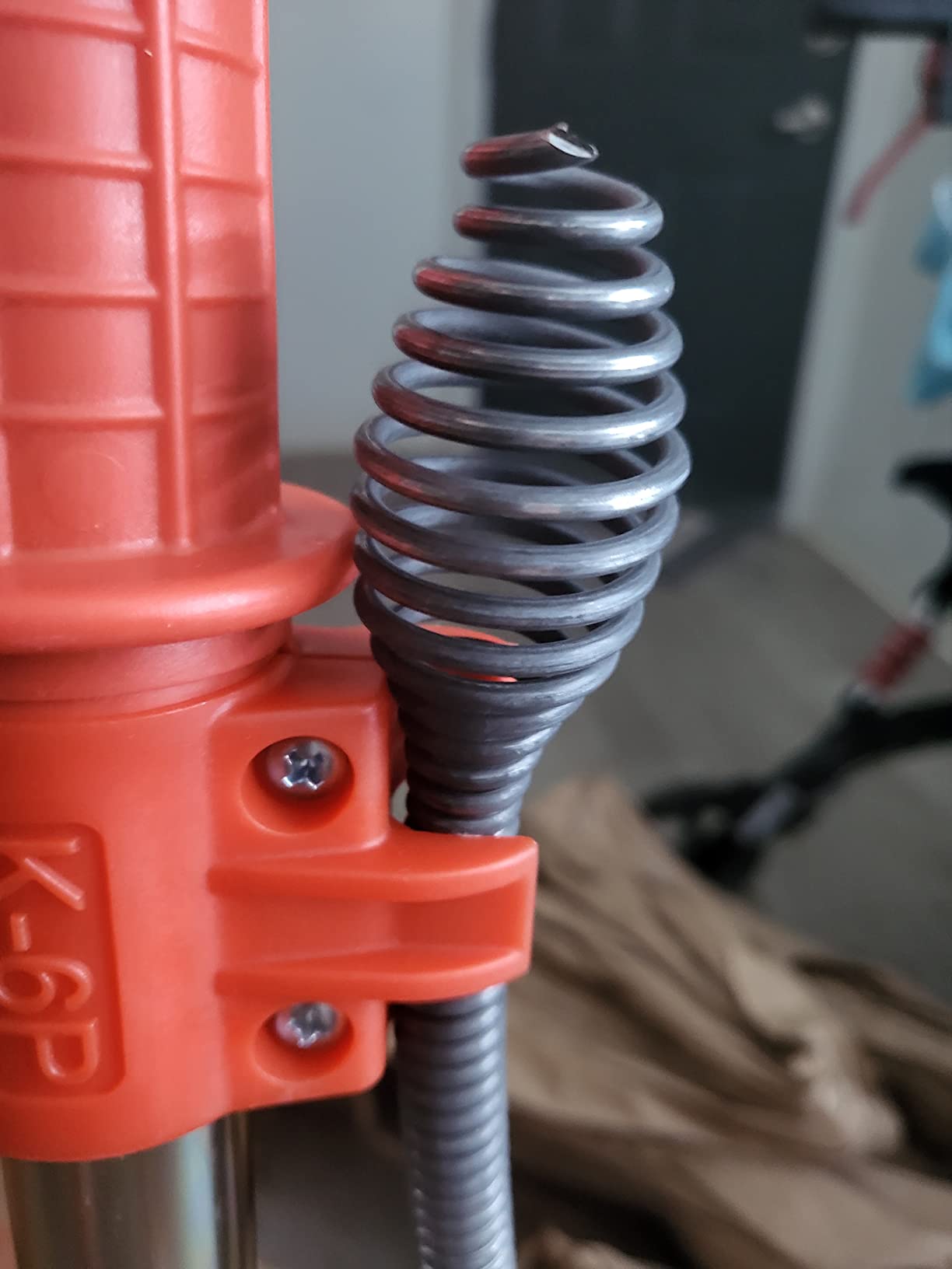 Closet Auger, 6 ft Cable Lg, 1/2 in Cable Dia, Power Drill Compatible, Bulb Head, Manual Cable Feed - 1 Each customer photo 1
