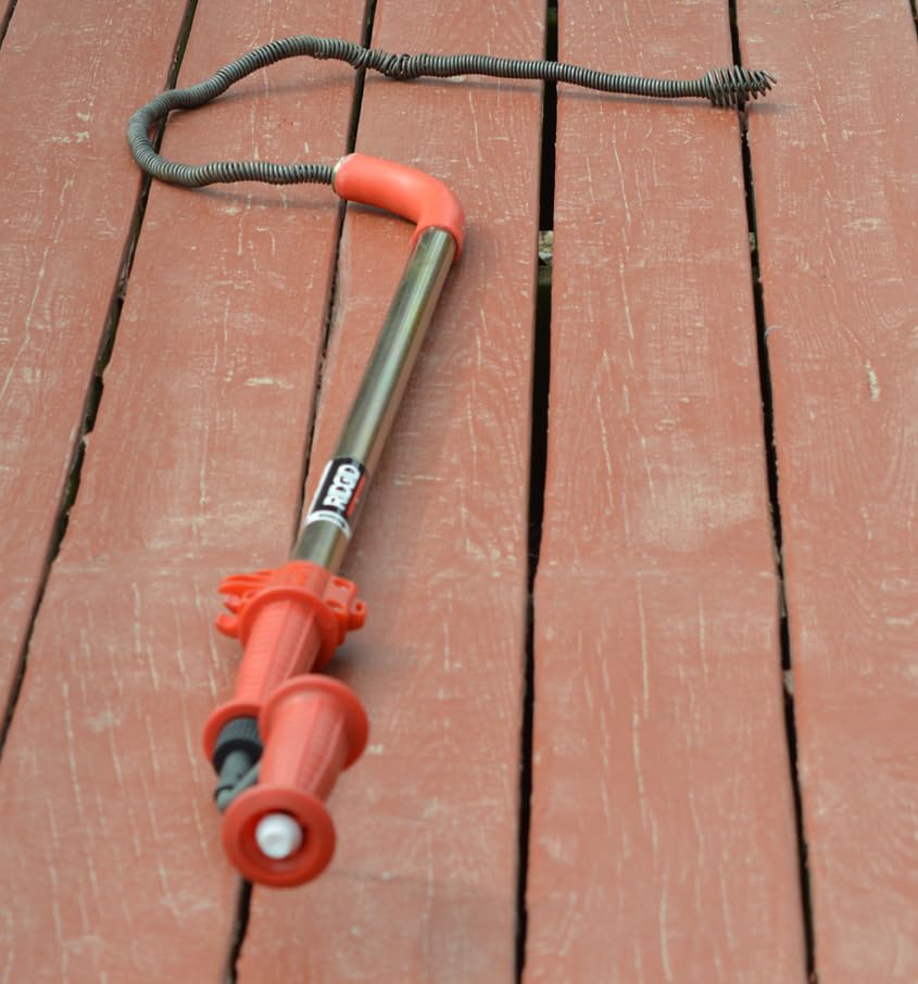 Closet Auger, 6 ft Cable Lg, 1/2 in Cable Dia, Power Drill Compatible, Bulb Head, Manual Cable Feed - 1 Each customer photo 2