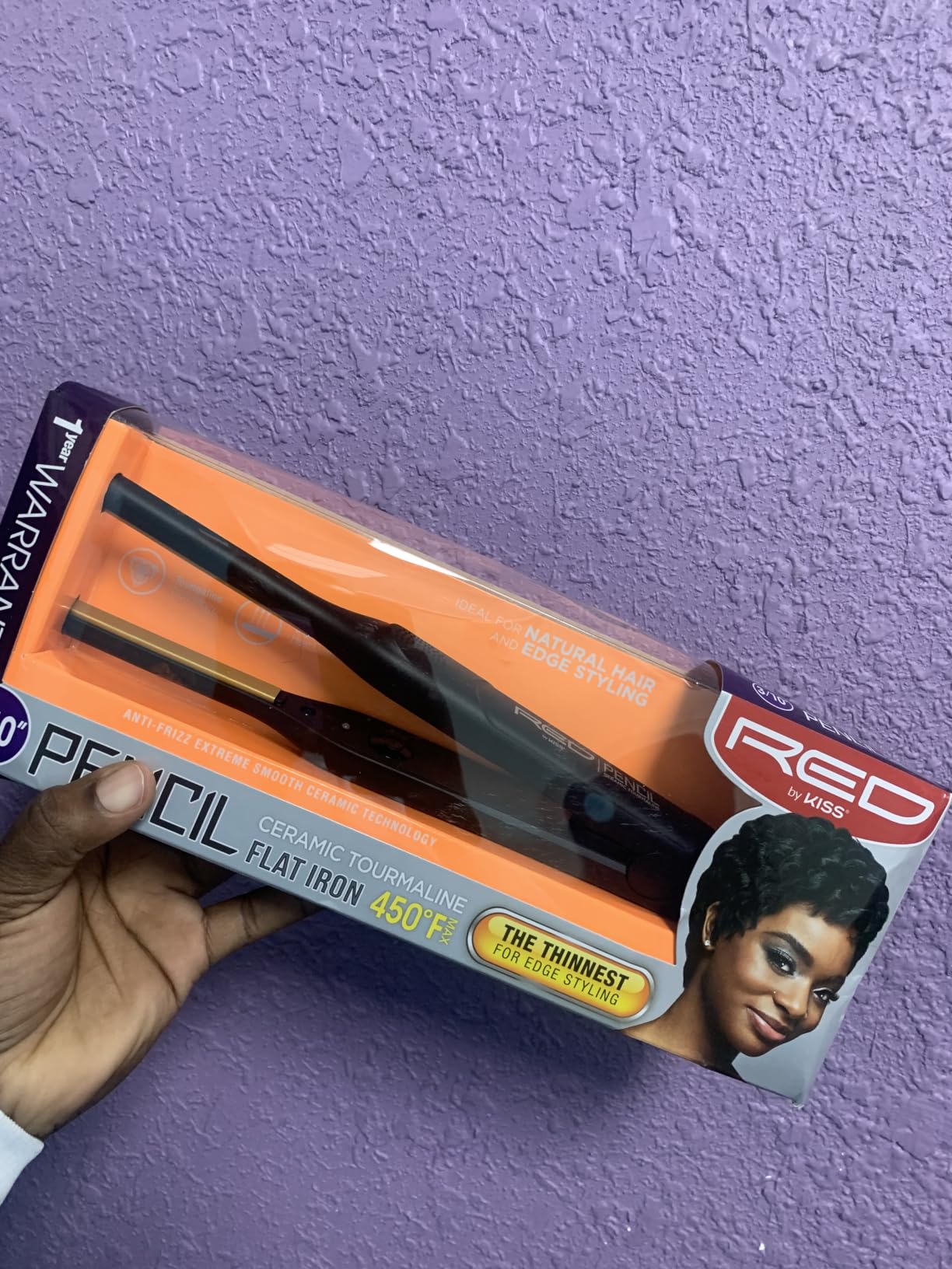 Red by Kiss 0.3 Inch Pencil Flat Iron, 3/10