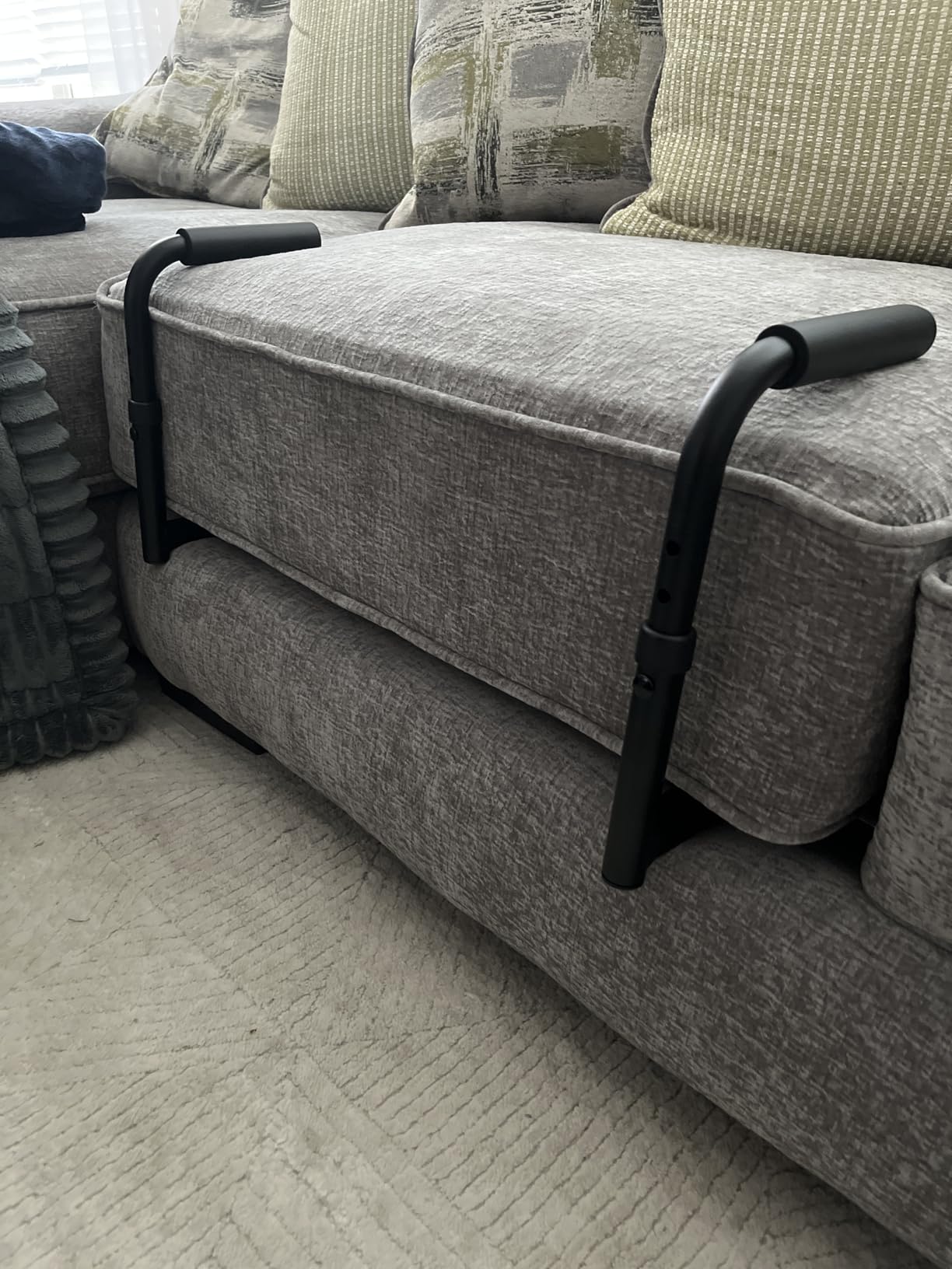 Vive Stand Assist - Mobility Standing Aid Rail for Couch, Chair | Assistance Handle for Patients, Elderly, Seniors and Disabled - Adjustable & Portable Safety Grab Bar for Sitting, Sofa, Home customer photo 1