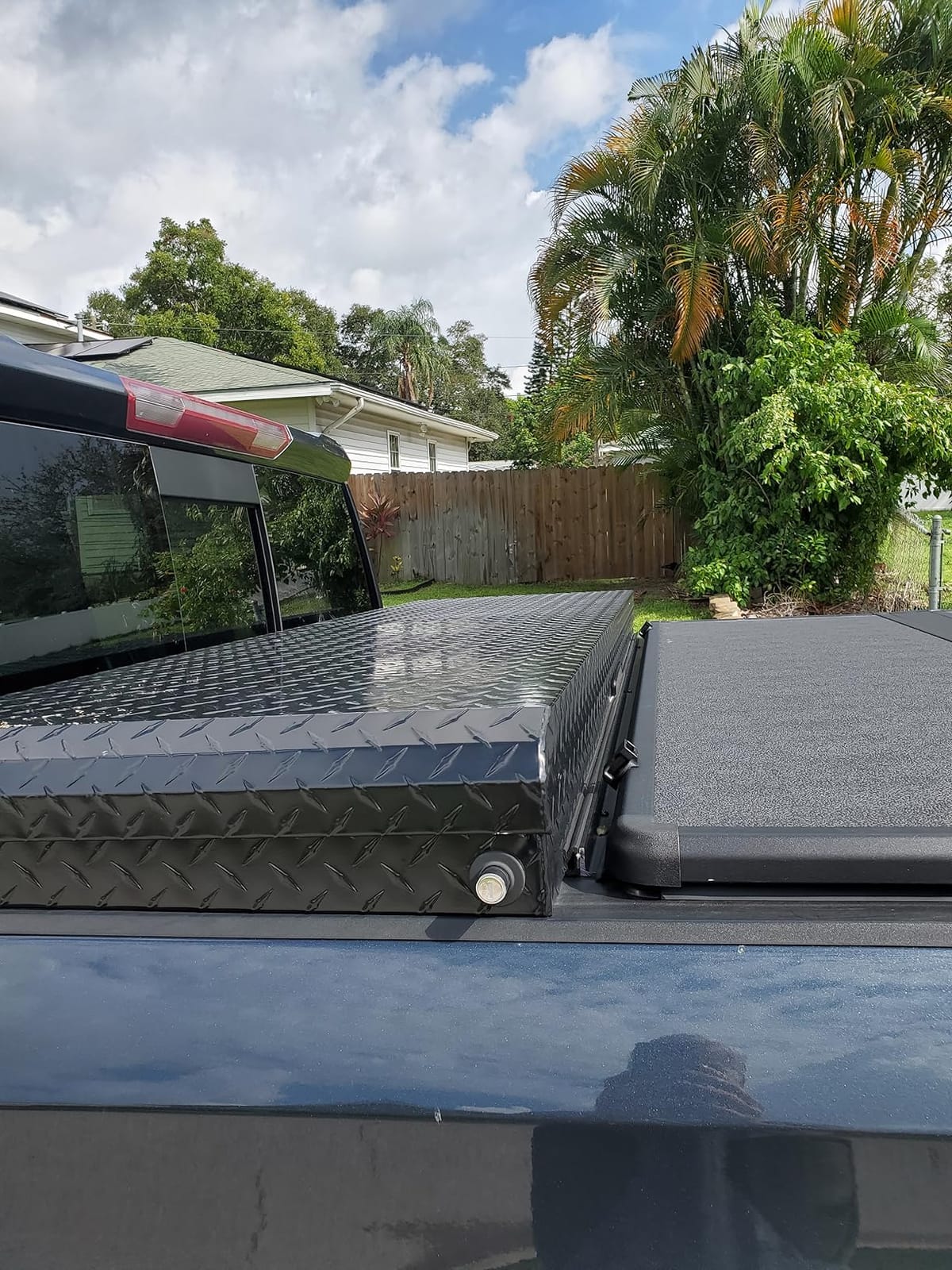 RealTruck Extang Solid Fold 2.0 Toolbox Hard Folding Truck Bed Tonneau Cover | 84457 | Fits 2019-2026 Chevy/GMC Silverado/Sierra 1500 (New Body Style) 6' 7