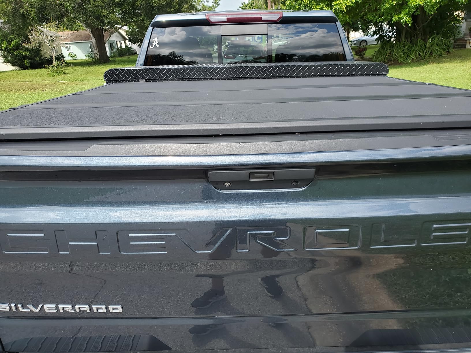 RealTruck Extang Solid Fold 2.0 Toolbox Hard Folding Truck Bed Tonneau Cover | 84457 | Fits 2019-2026 Chevy/GMC Silverado/Sierra 1500 (New Body Style) 6' 7