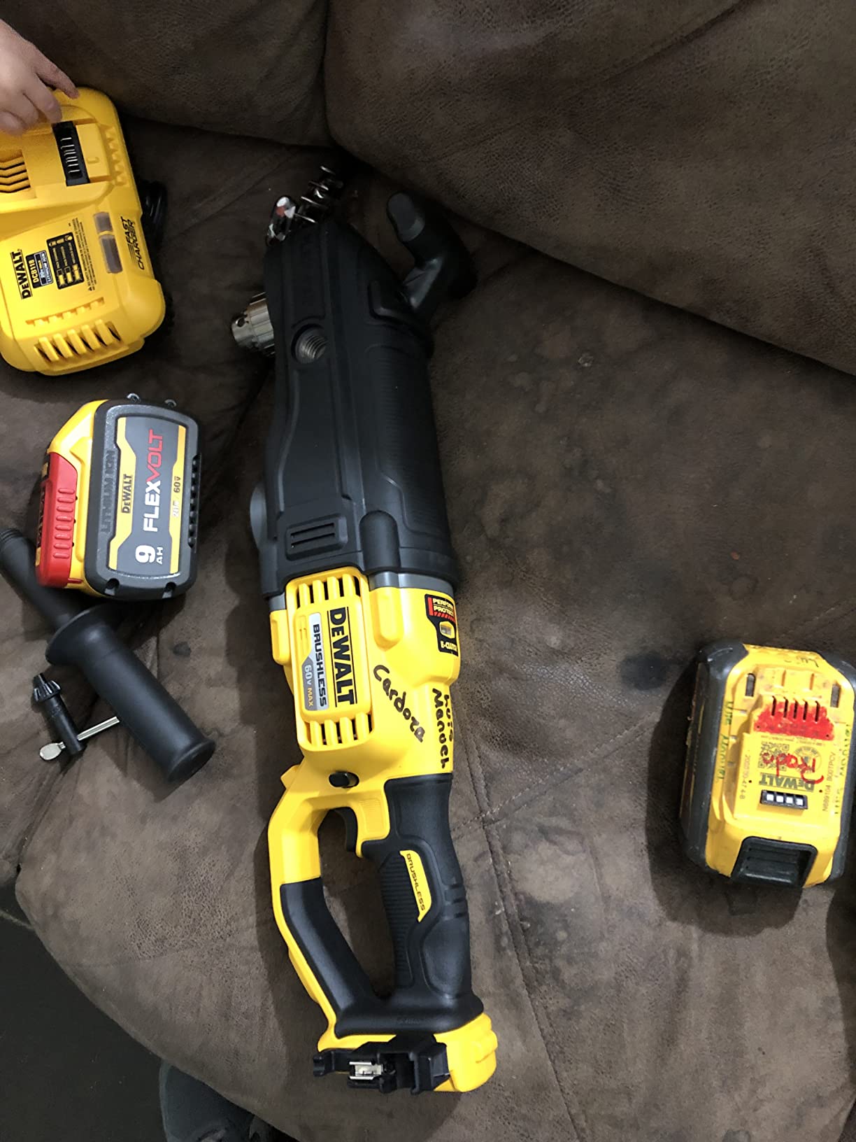 DEWALT 60V MAX* Right Angle Drill with E-Clutch System Kit, In-Line Stud/Joist (DCD470X1) customer photo 2