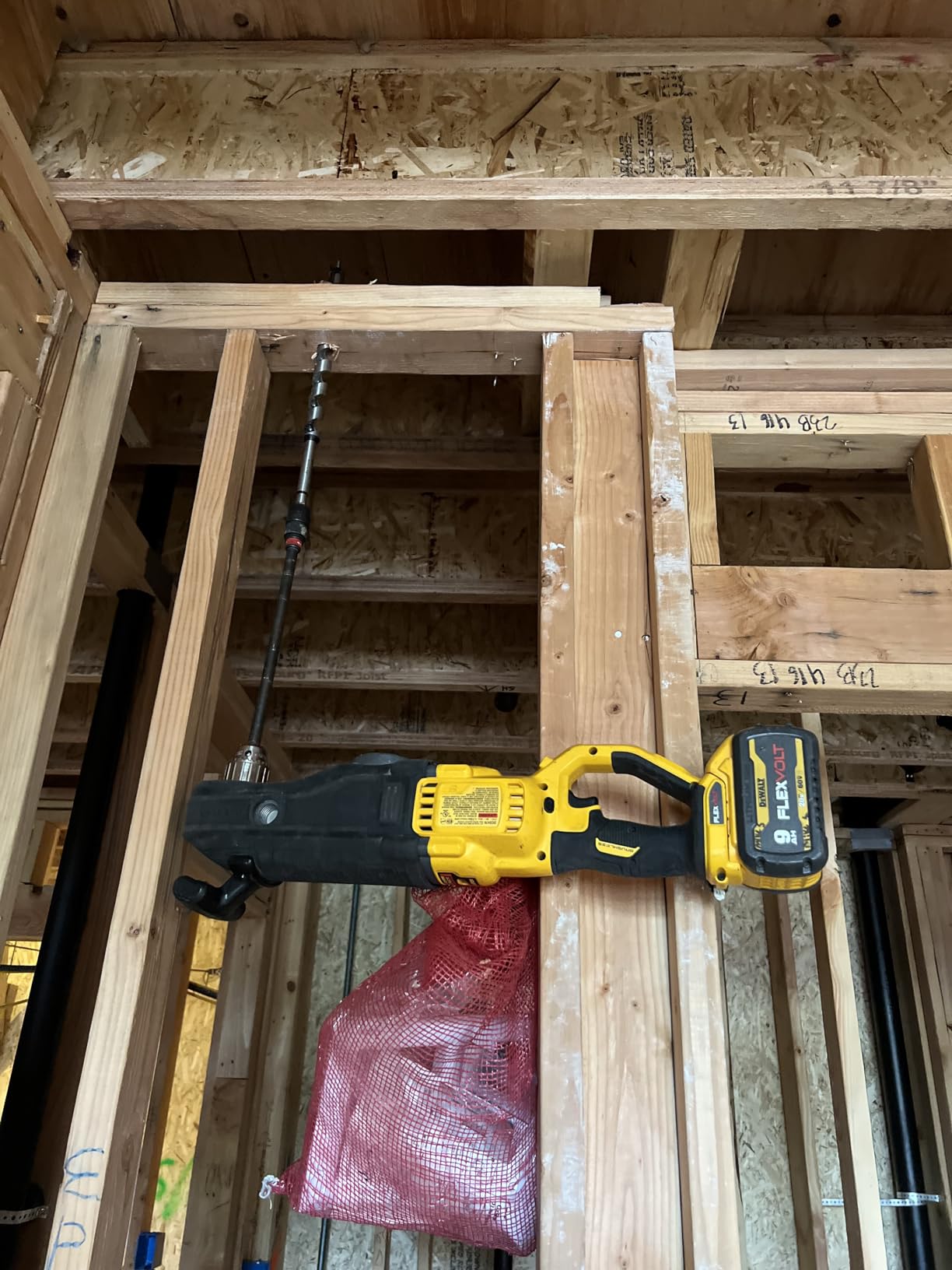 DEWALT 60V MAX* Right Angle Drill, Stud/Joist, Tool Only (DCD470B) customer photo 2