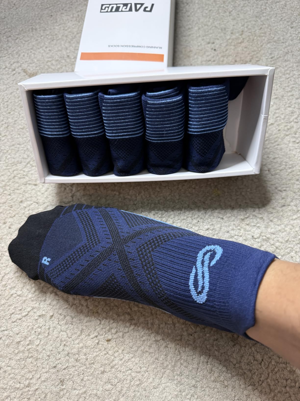 Compression Socks for Men Women Ankle Running Socks for Plantar Fasciitis customer photo 1