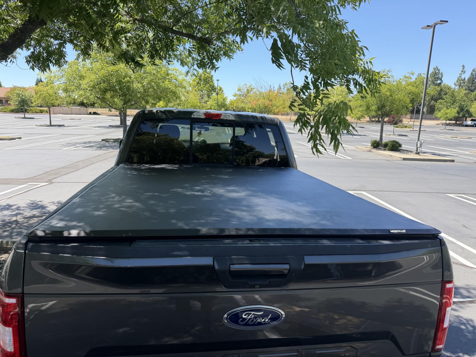 MOSTPLUS 6.5FT Quad 4-Fold Soft Folding Truck Bed Tonneau Cover Compatible for 2015-2025 2026 Ford F150 F-150 Bed Fourth Fold Styleside (78Inch) customer photo 1