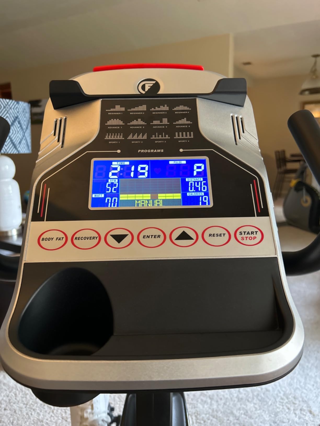 Circuit Fitness Recumbent Magnetic Exercise Bike with 15 Workout Programs, LCD and Heart Rate Monitor customer photo 1