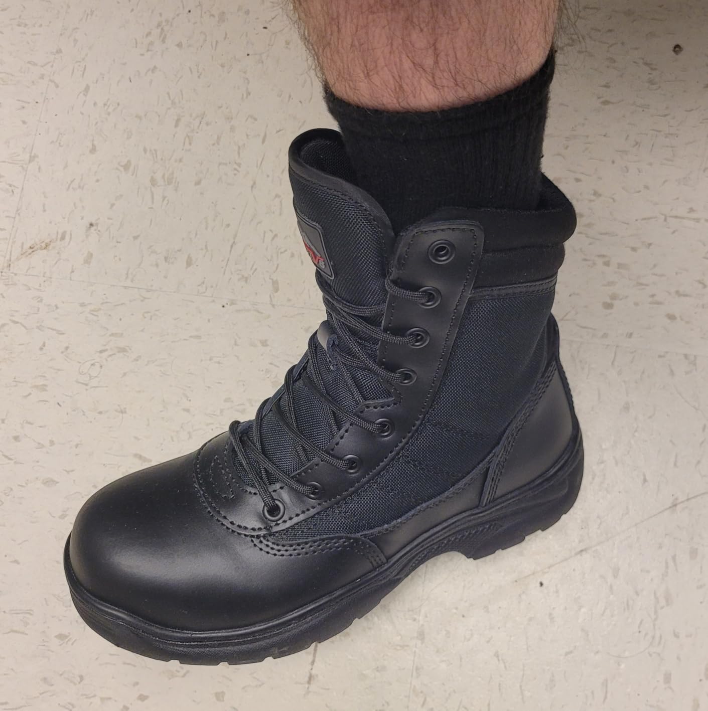 NORTIV 8 Men's Steel Toe Work Boots Side Zipper customer photo 1