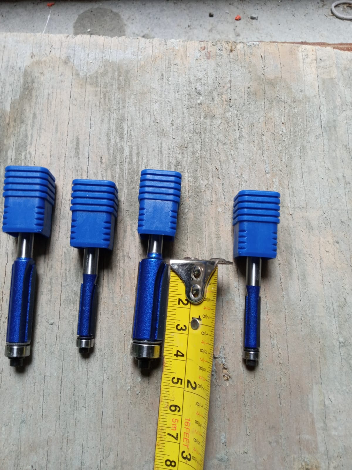 Wolfride 4PCS Flush Trim Router Bit Set 1/4 Inch Shank Top Bearing Flush Trim Router Bit customer photo 1