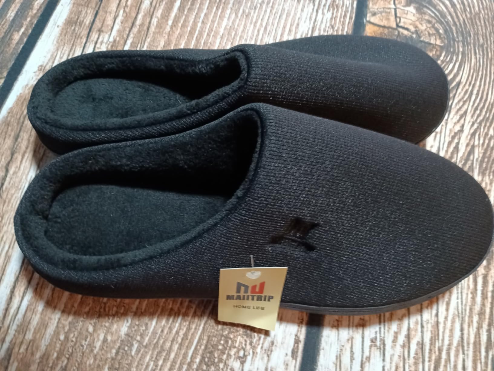 MAIITRIP Men's Cozy Memory Foam House Slippers Non Slip (Size:7-17) customer photo 1