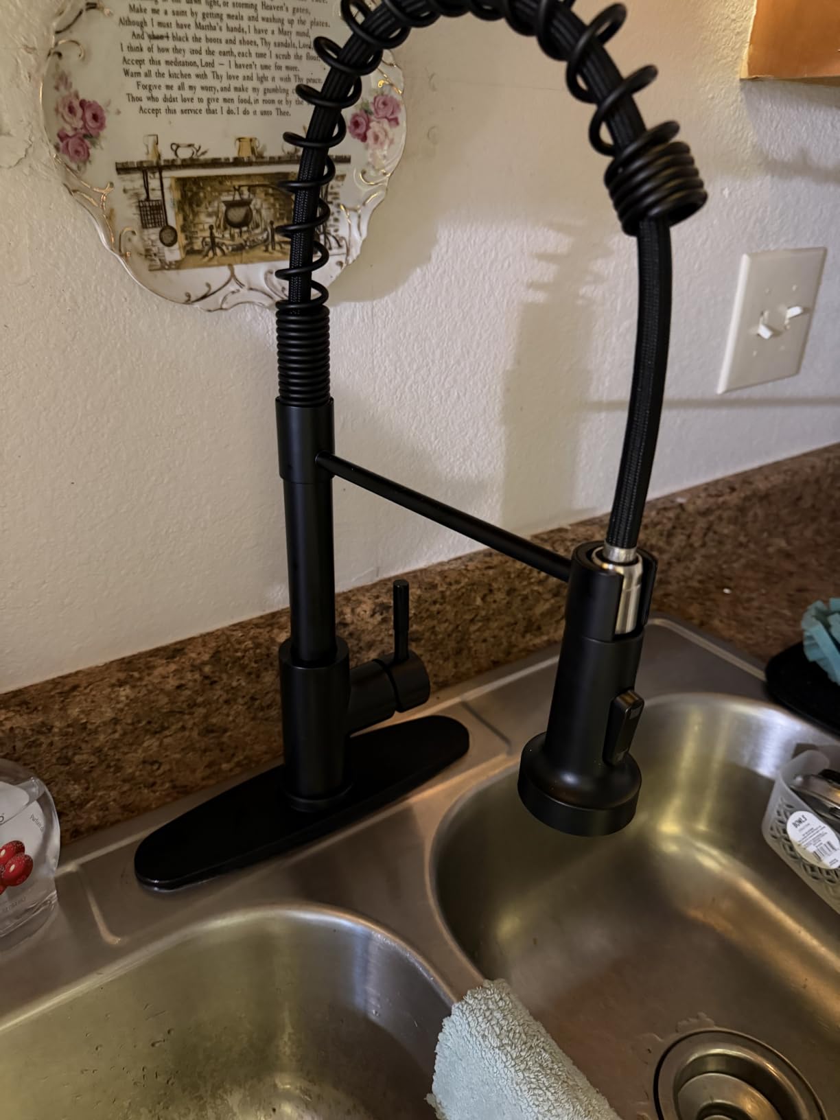 GIMILI Kitchen Faucet with Pull Down Sprayer Brushed Nickel customer photo 2