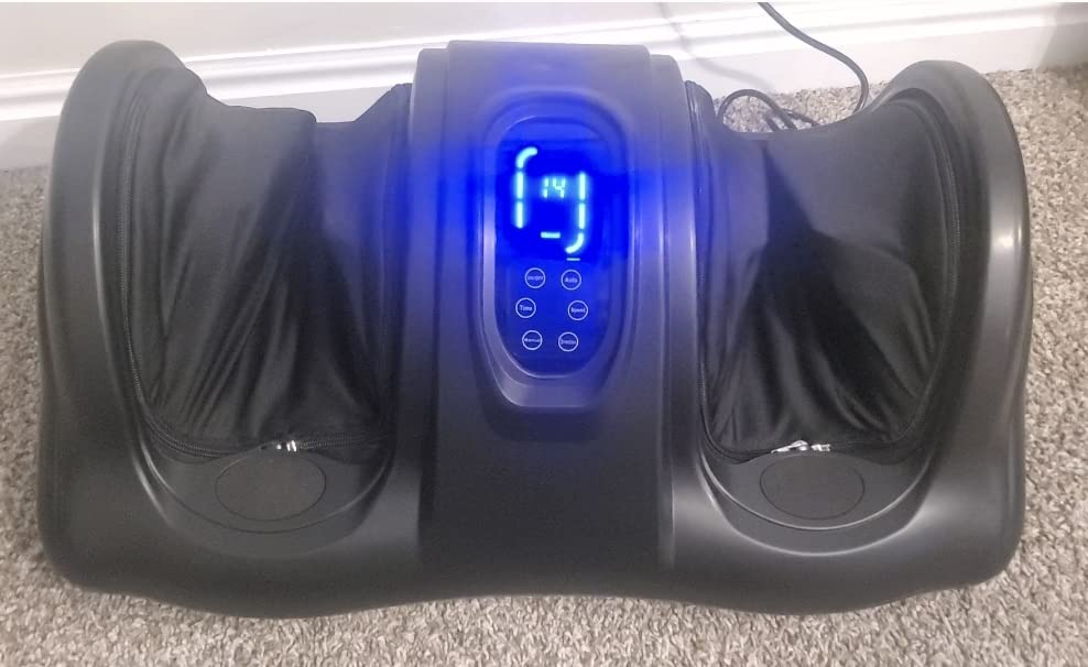 Best Choice Products Shiatsu Foot Massager for Pain Relief, Plantar Fasciitis, Neuropathy, Blood Circulation, Remote Control w/Compact Design - Gray customer photo 2