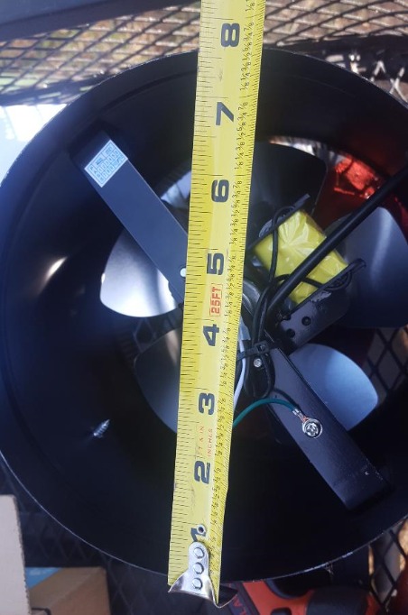 AC Infinity RAXIAL S6, Inline Booster Duct Fan 6” with Speed Controller. customer photo 2