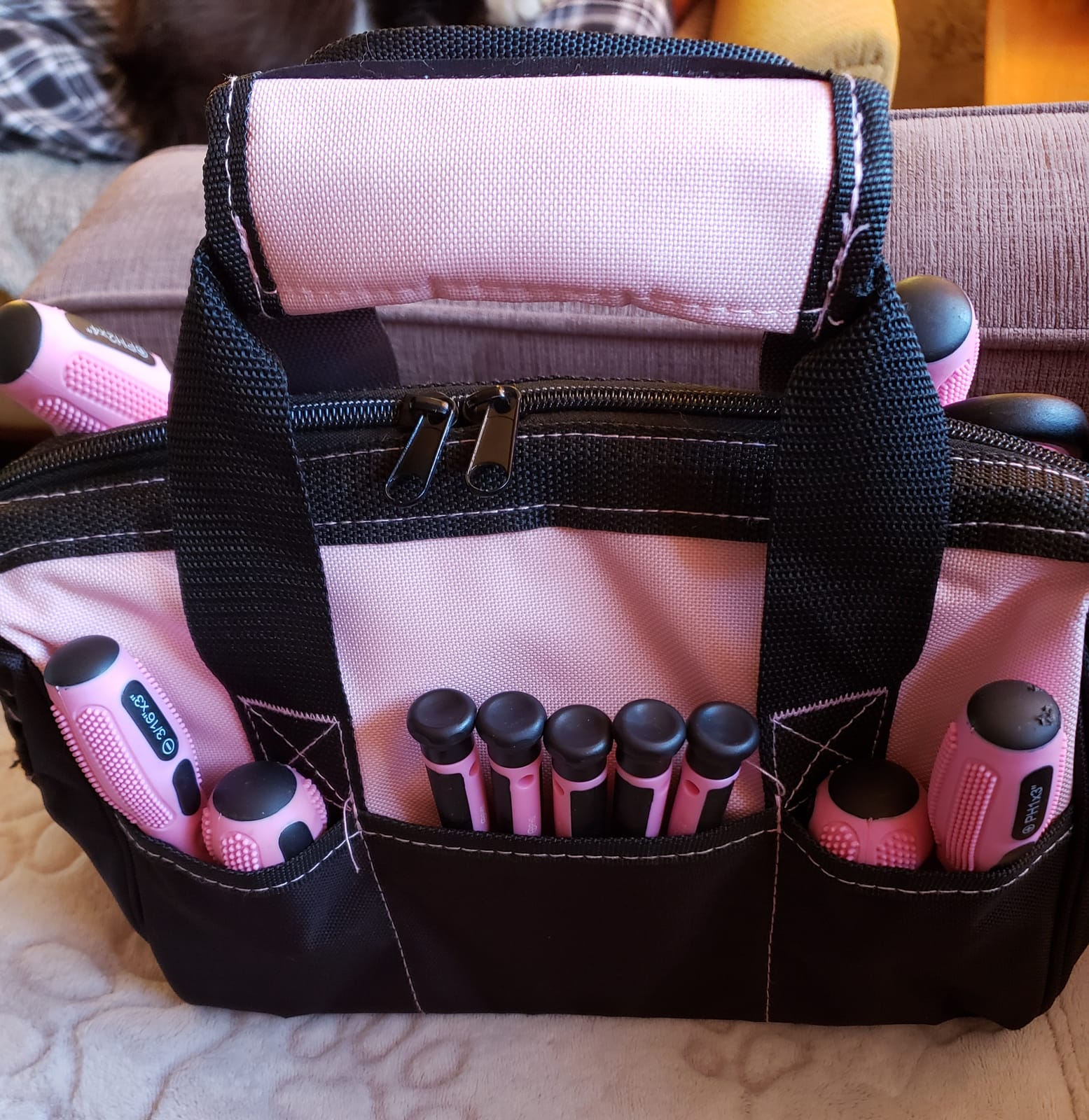 FASTPRO 220-Piece Pink Tool Set, Home Repairing Tool Kit for Women customer photo 2