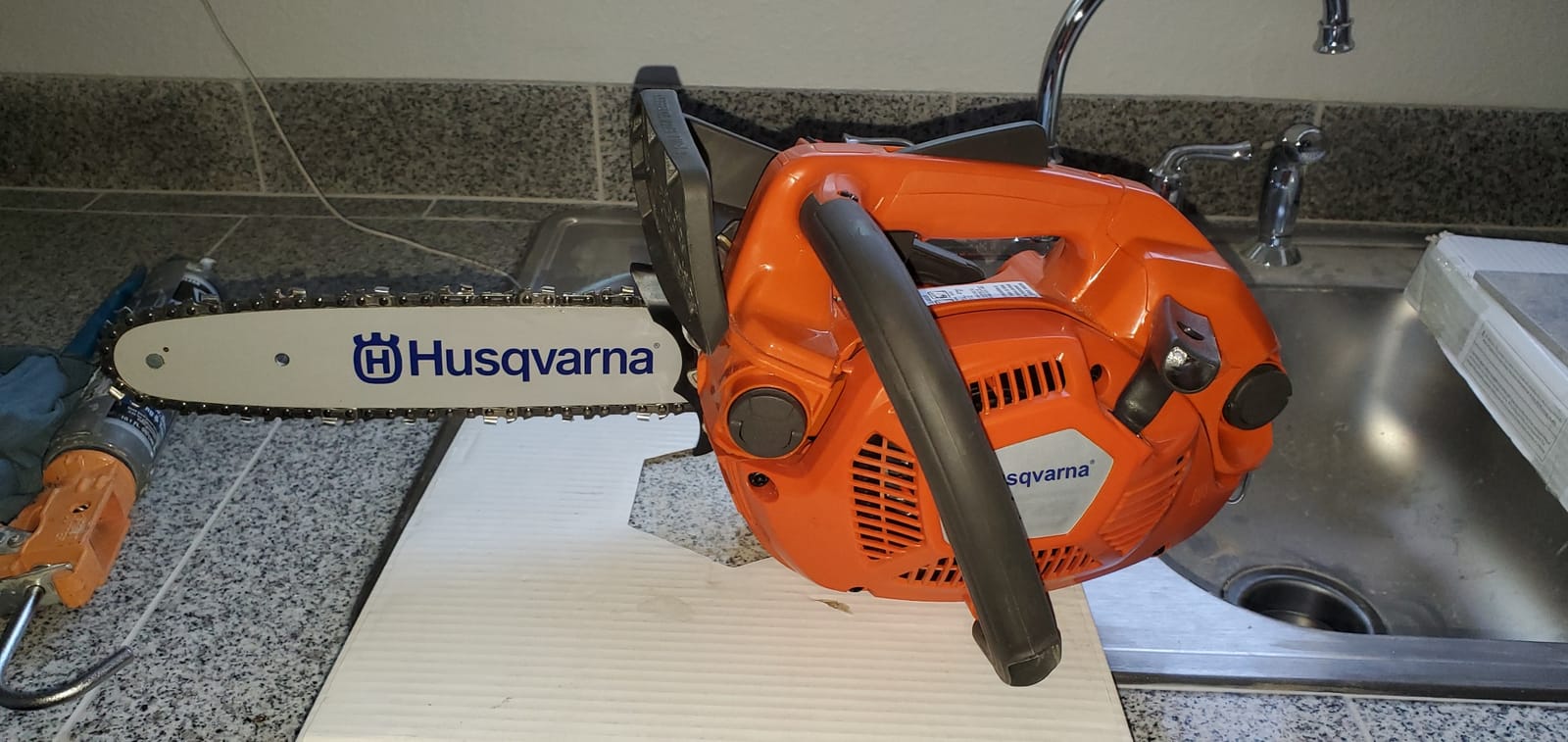 Husqvarna T435 12 in. 35.2cc Top Handle Gas Chainsaw customer photo 2