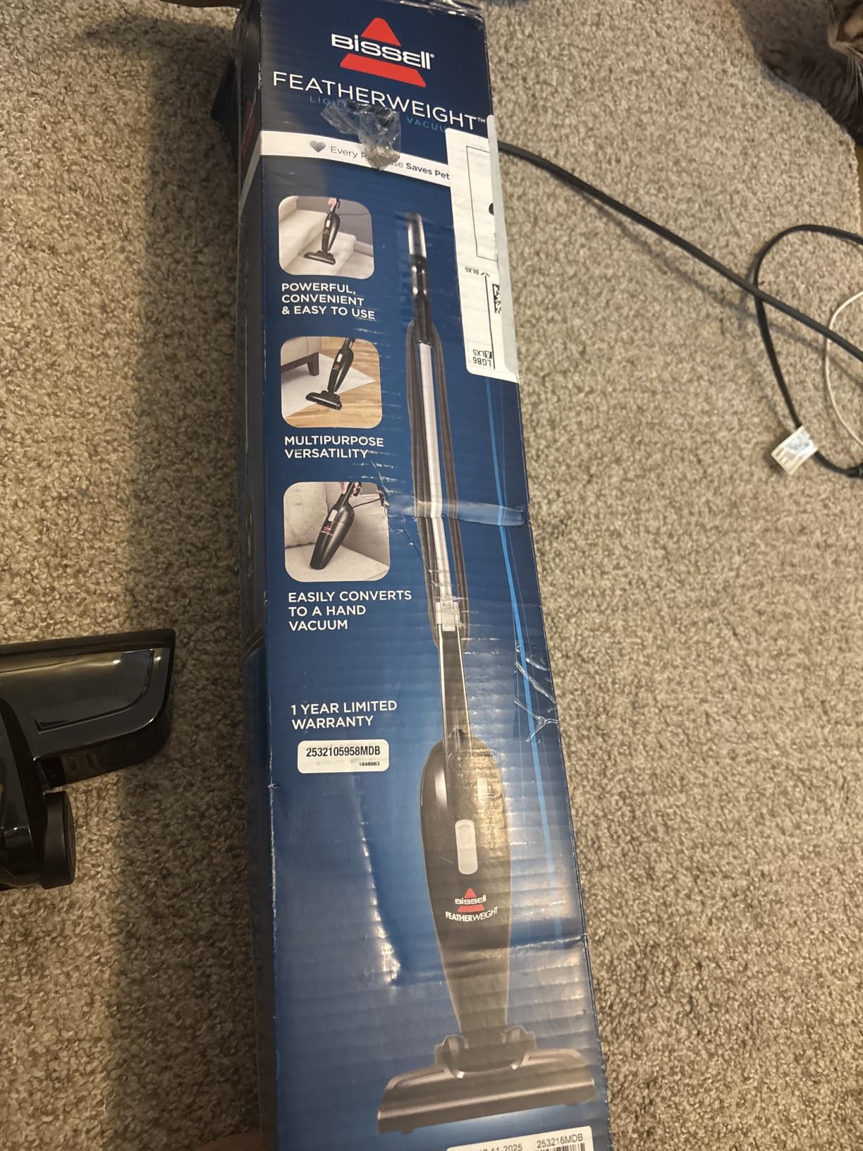 Bissell 2033M Featherweight Stick Lightweight Bagless Vacuum and Electric Broom with Crevice Tool for Hard Floors and Carpets, Black customer photo 2