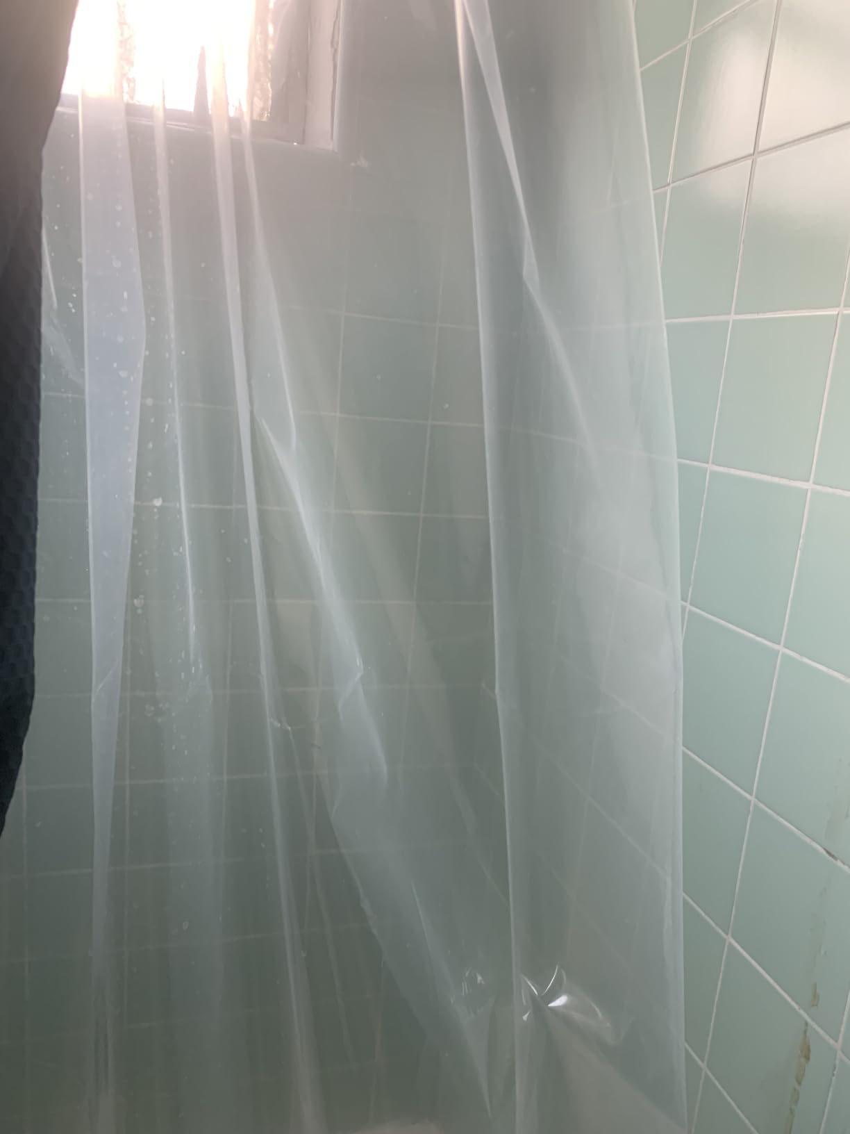 downluxe Shower Curtain Liner, PEVA Plastic Shower Liner with 3 Magnets, 72