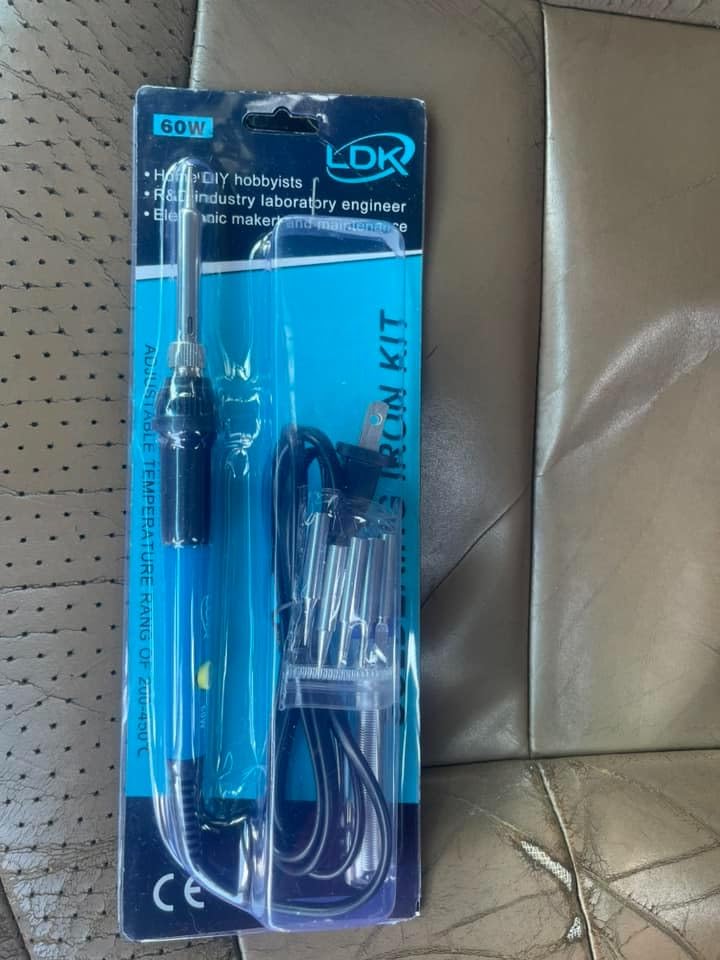 LDK Soldering Iron Kit Electric 60W 110V Adjustable Temperature Soldering Gun Welding Tools, 5pcs Replacement Tips and Solder Wire (Basic) customer photo 2