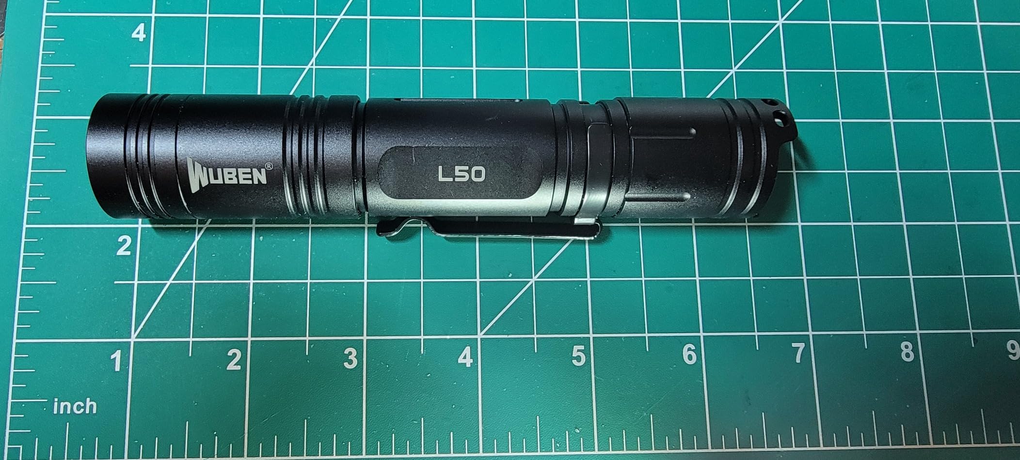 WUBEN L50 Rechargeable Tactical Flashlight, 1200 High Lumens Super Bright Handheld Flashlighs, IP68 with 5 Mode Pocket Light, LED Tail Switch Flash Light for Emergencie Camping Home Inspection Repair customer photo 1